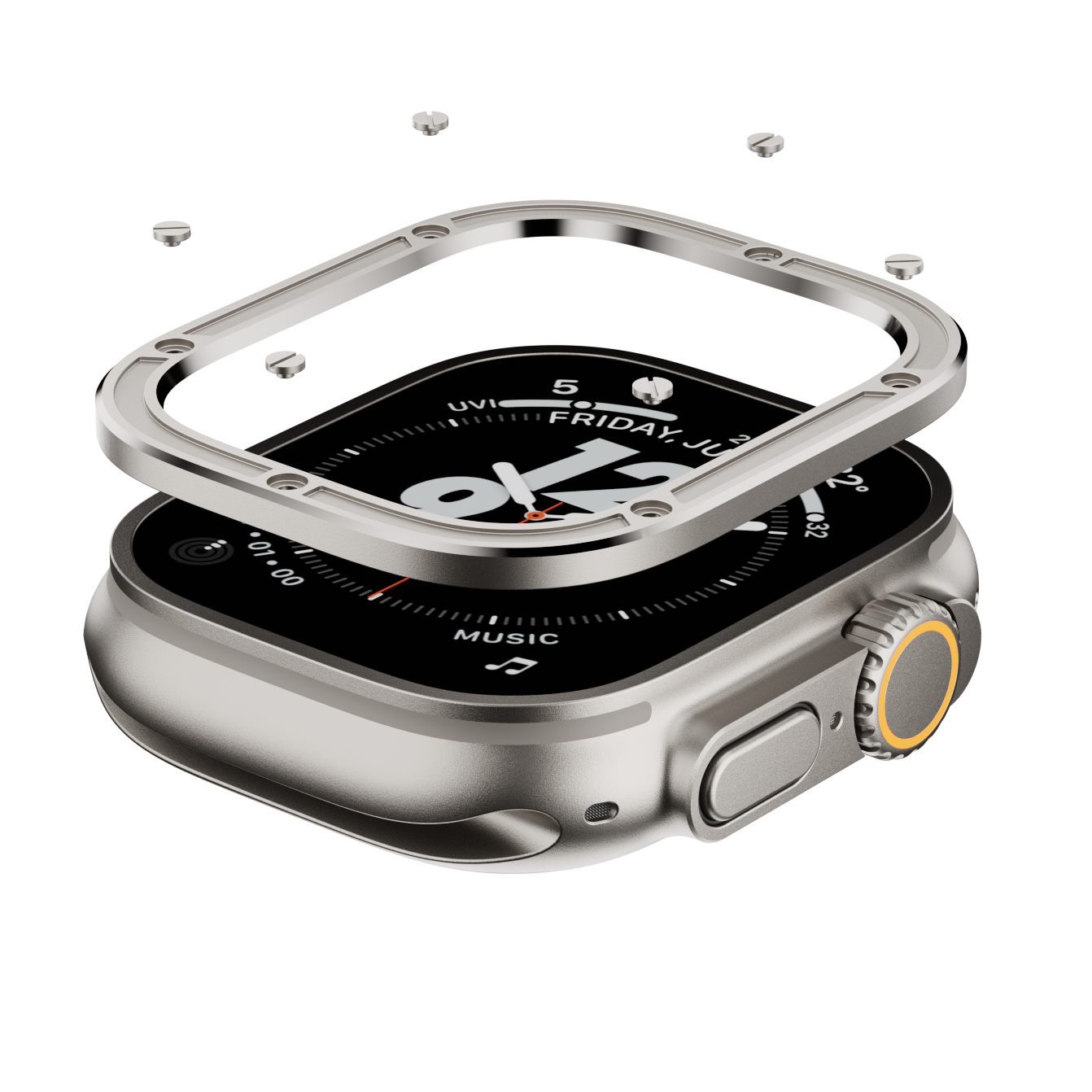 Immortal Steel Nail Protection Circle For Apple Watch Ultra - Image 5