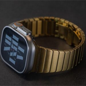 Stainless Steel Butterfly Buckle Band For Apple Watch