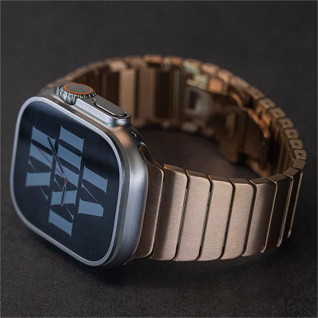 Stainless Steel Butterfly Buckle Band For Apple Watch - Image 8