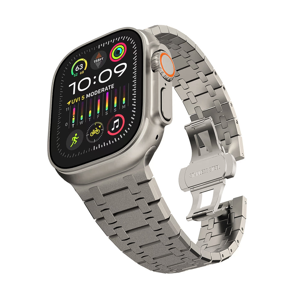 AP Stainless Steel Flashing Double Chain Band For Apple Watch - Image 2
