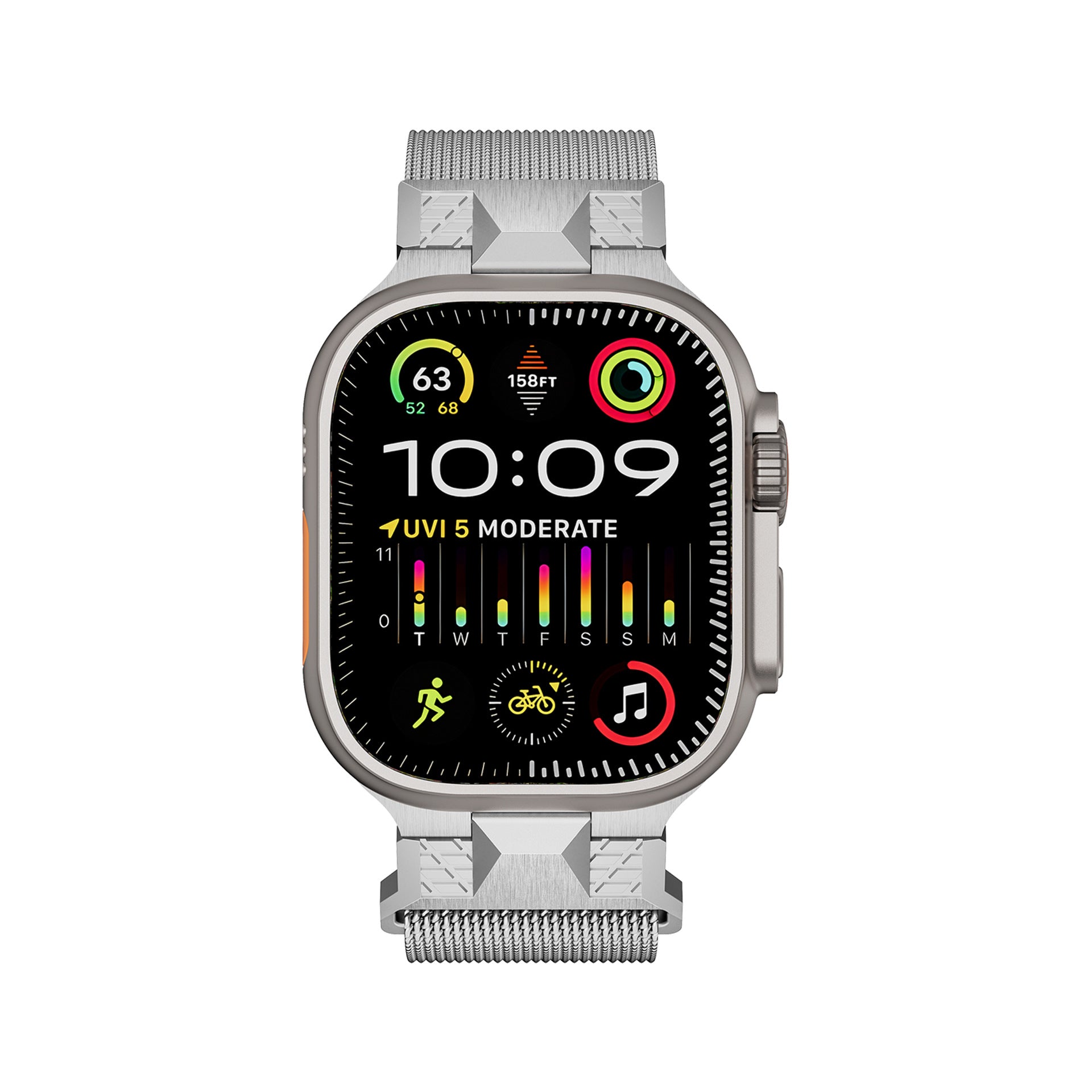 Mecha Milanese Loop Magnetic Band For Apple Watch - Image 3