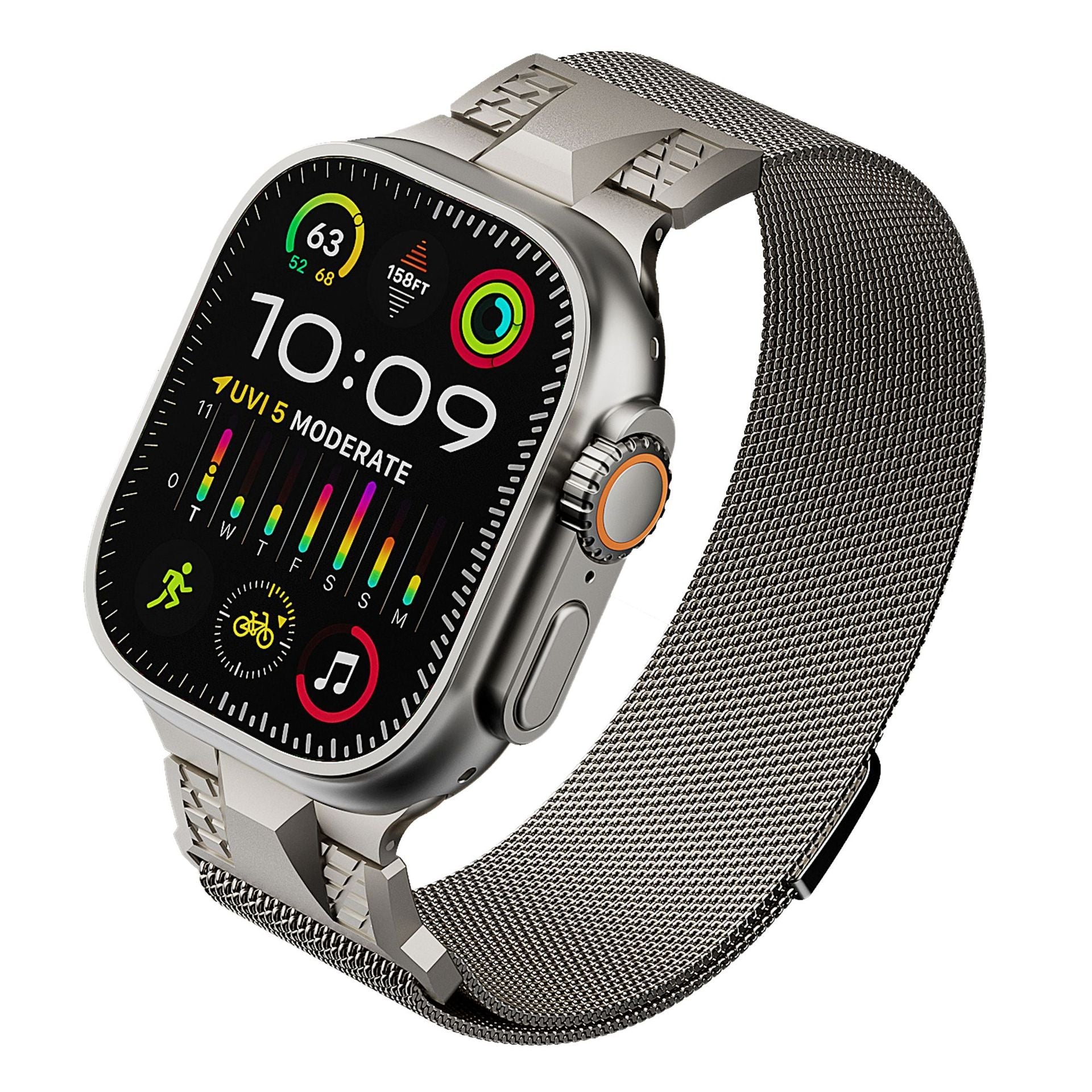 Mecha Milanese Loop Magnetic Band For Apple Watch - Image 5