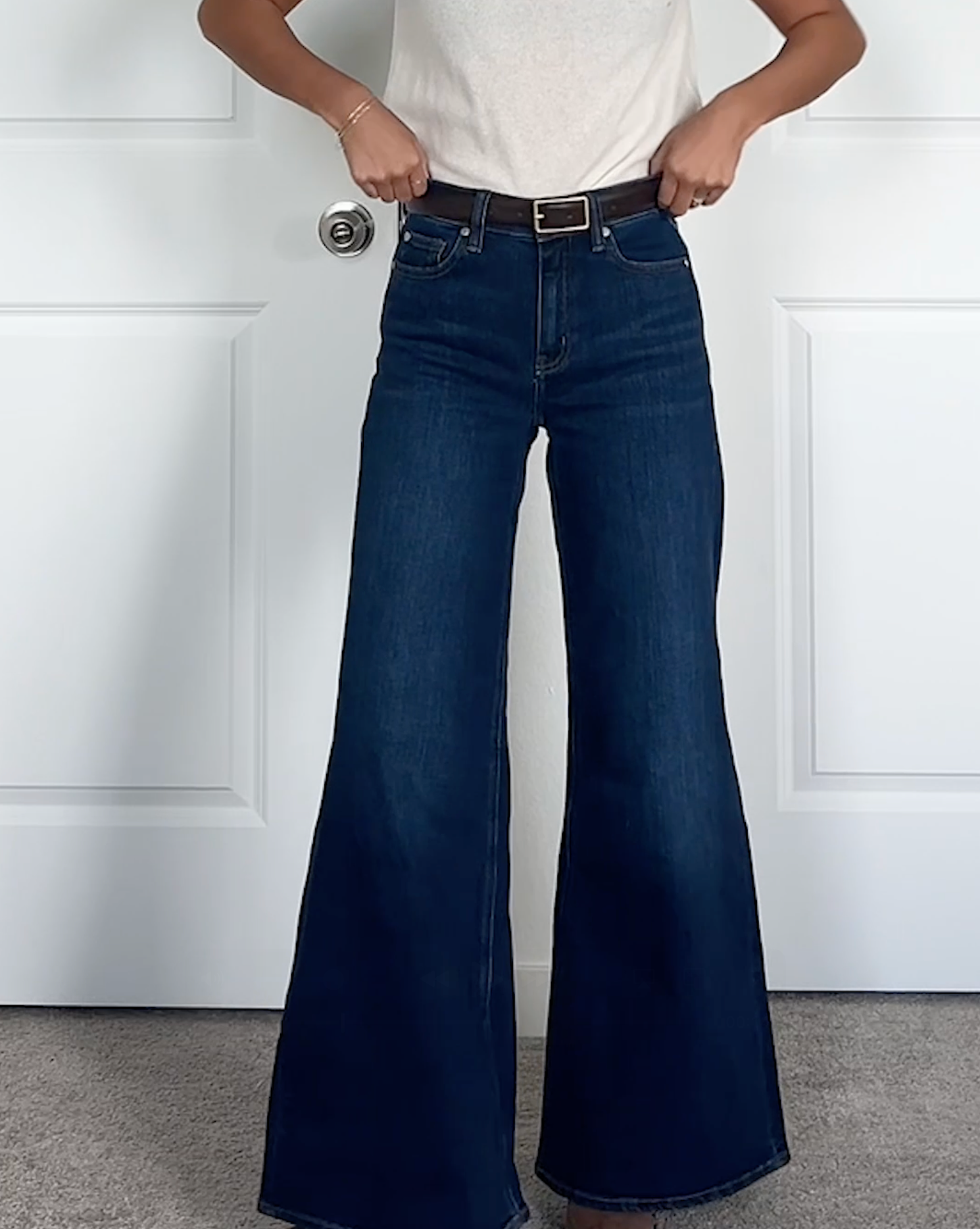 Bella Stretch Palazzo Jeans - 图片 2