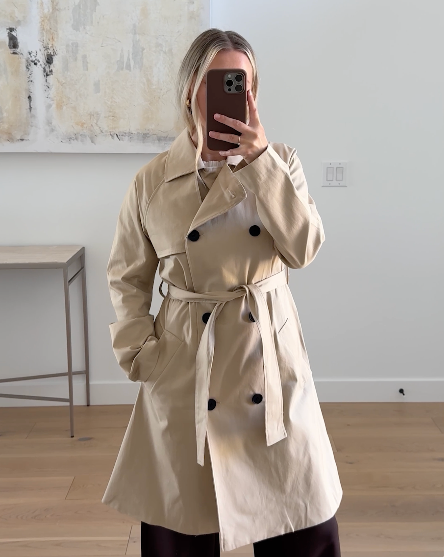 Women's Comfort Stretch Trench Coat - 图片 2