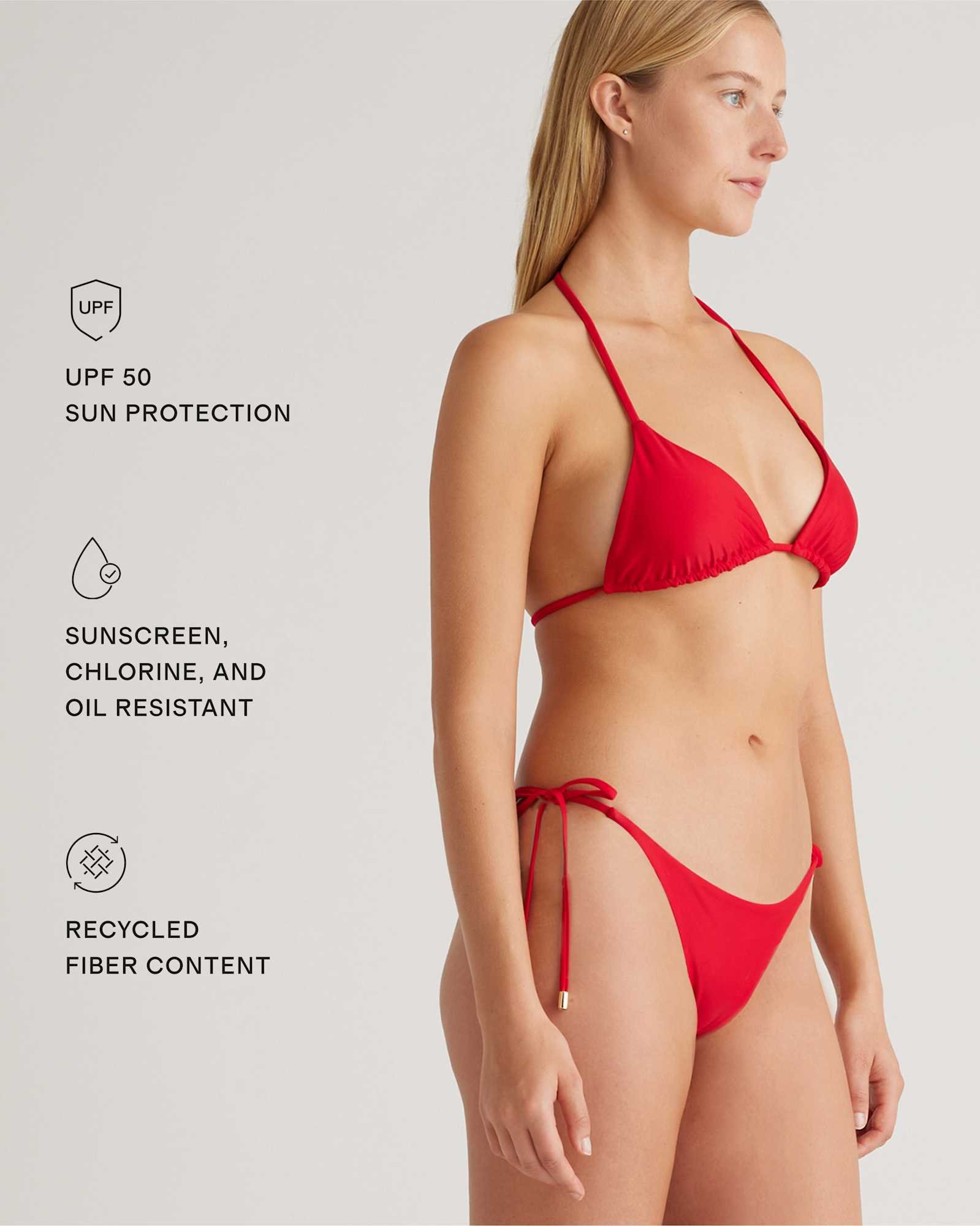 Italian Adjustable Side-Tie Bikini Bottom - 图片 3