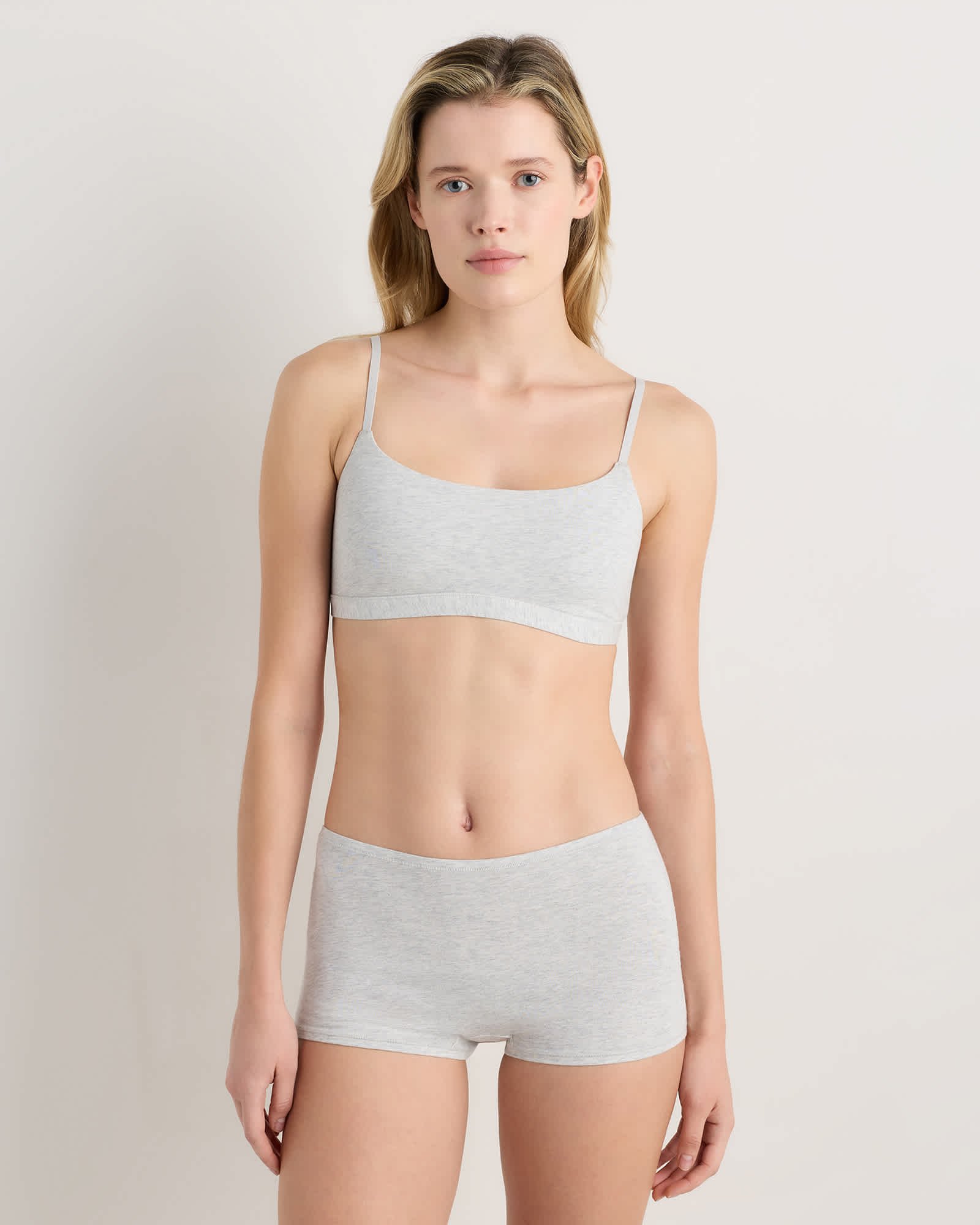 Organic Cotton Scoop Bralette (2-pack) - 图片 2