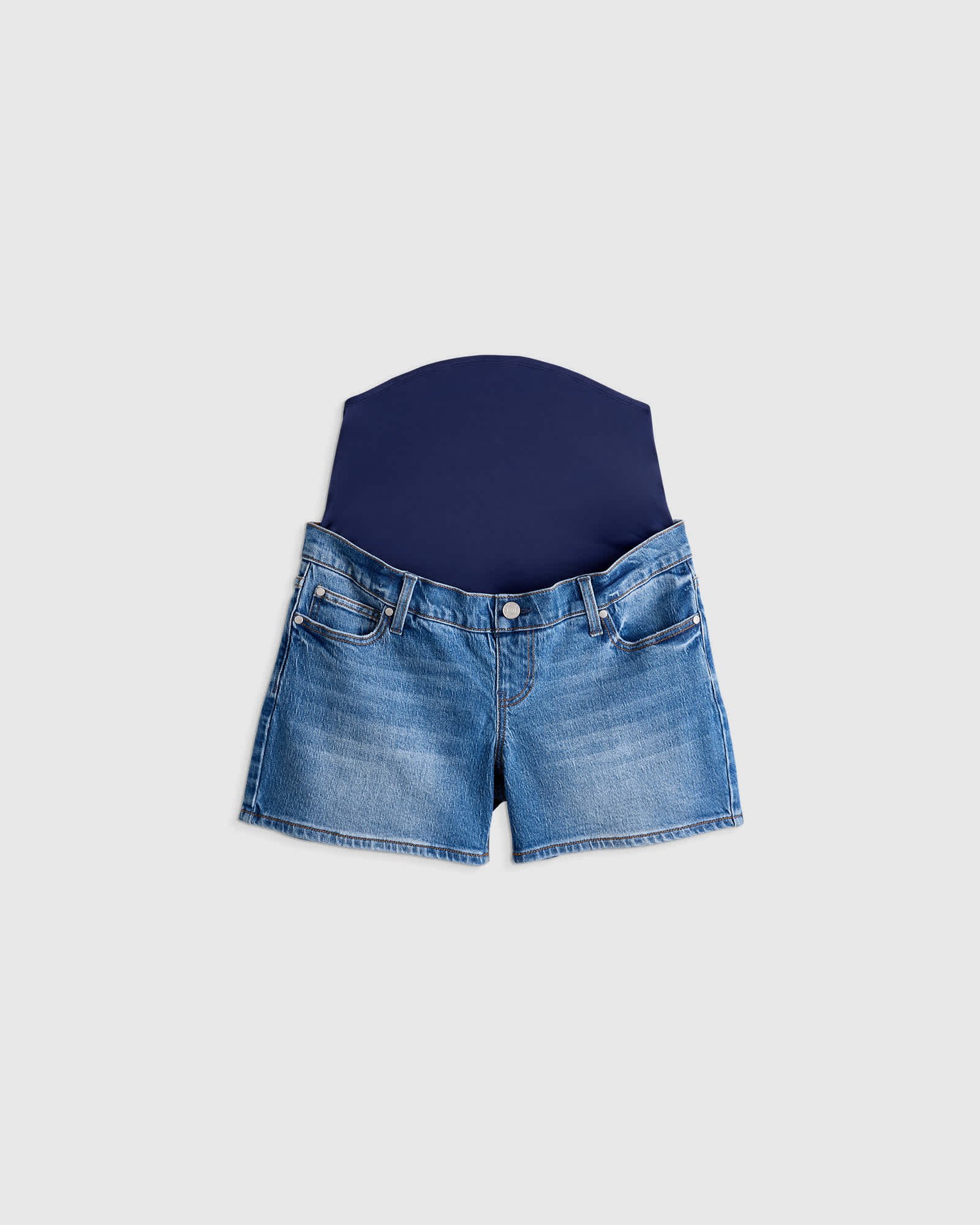 Lila Stretch Maternity Vintage Shorts - 图片 7