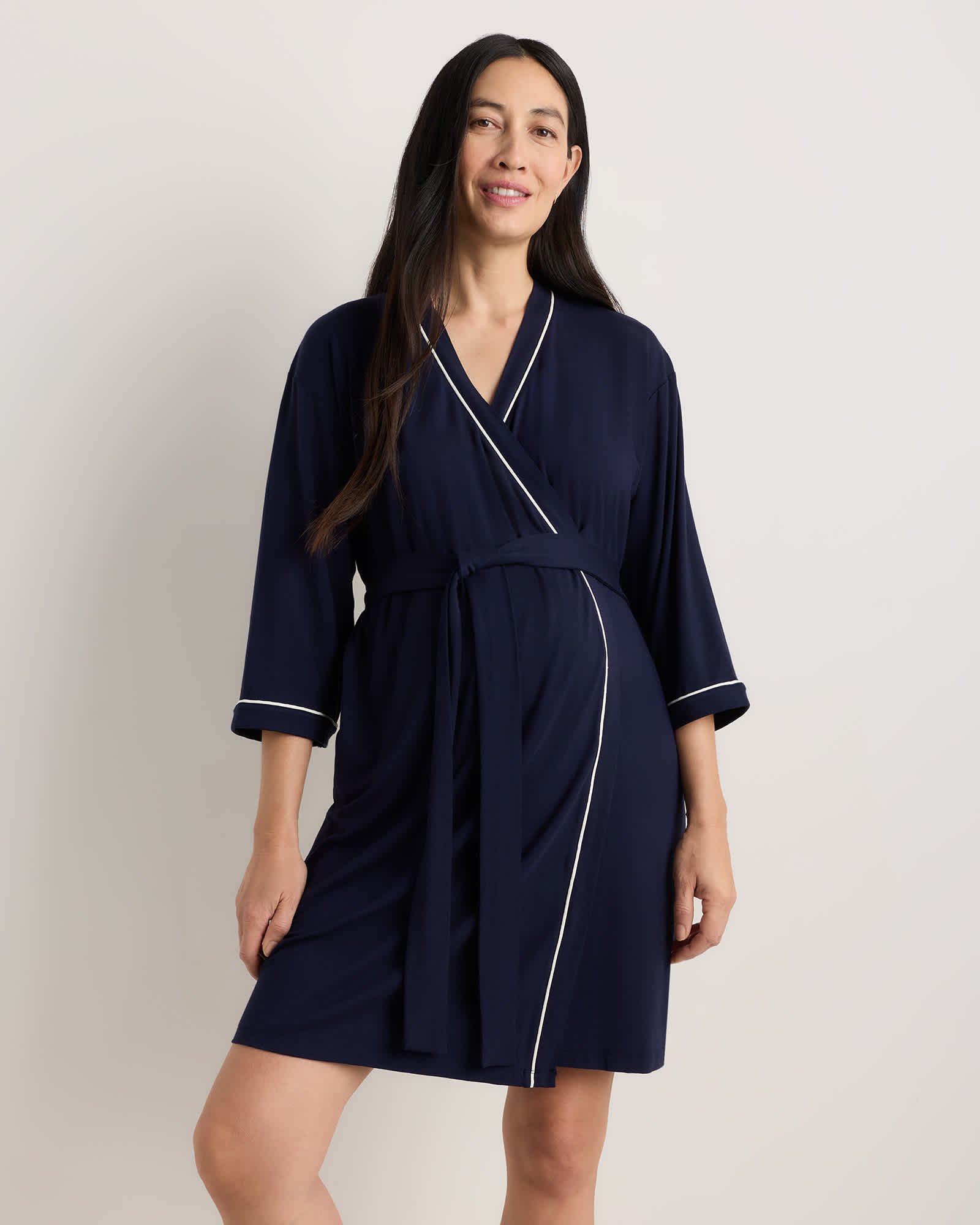 Bamboo Jersey Maternity Robe - Maternity & Post-partum
