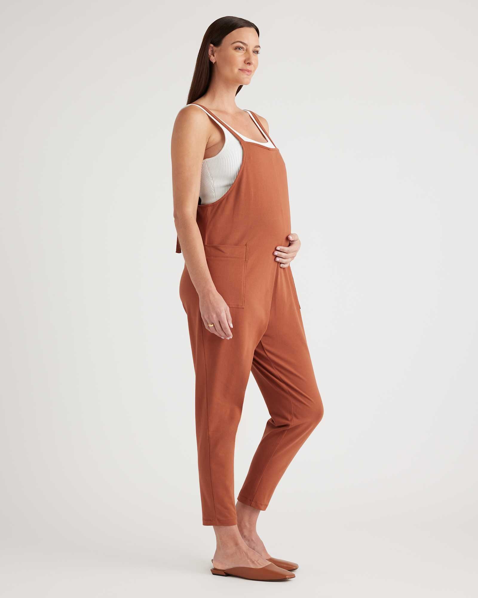 Organic Cotton Maternity Overalls - 图片 4