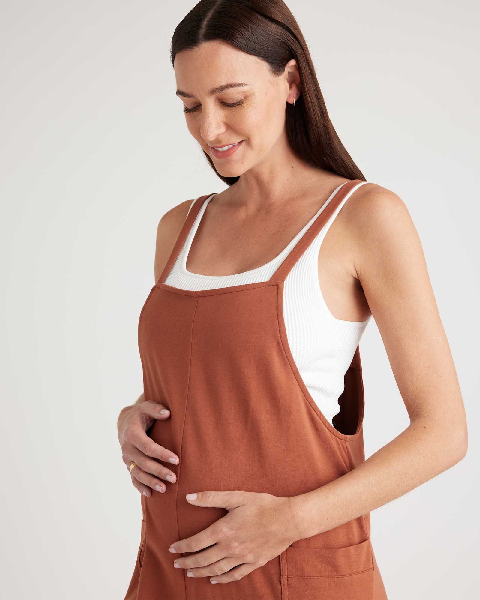 Organic Cotton Maternity Overalls - 图片 2