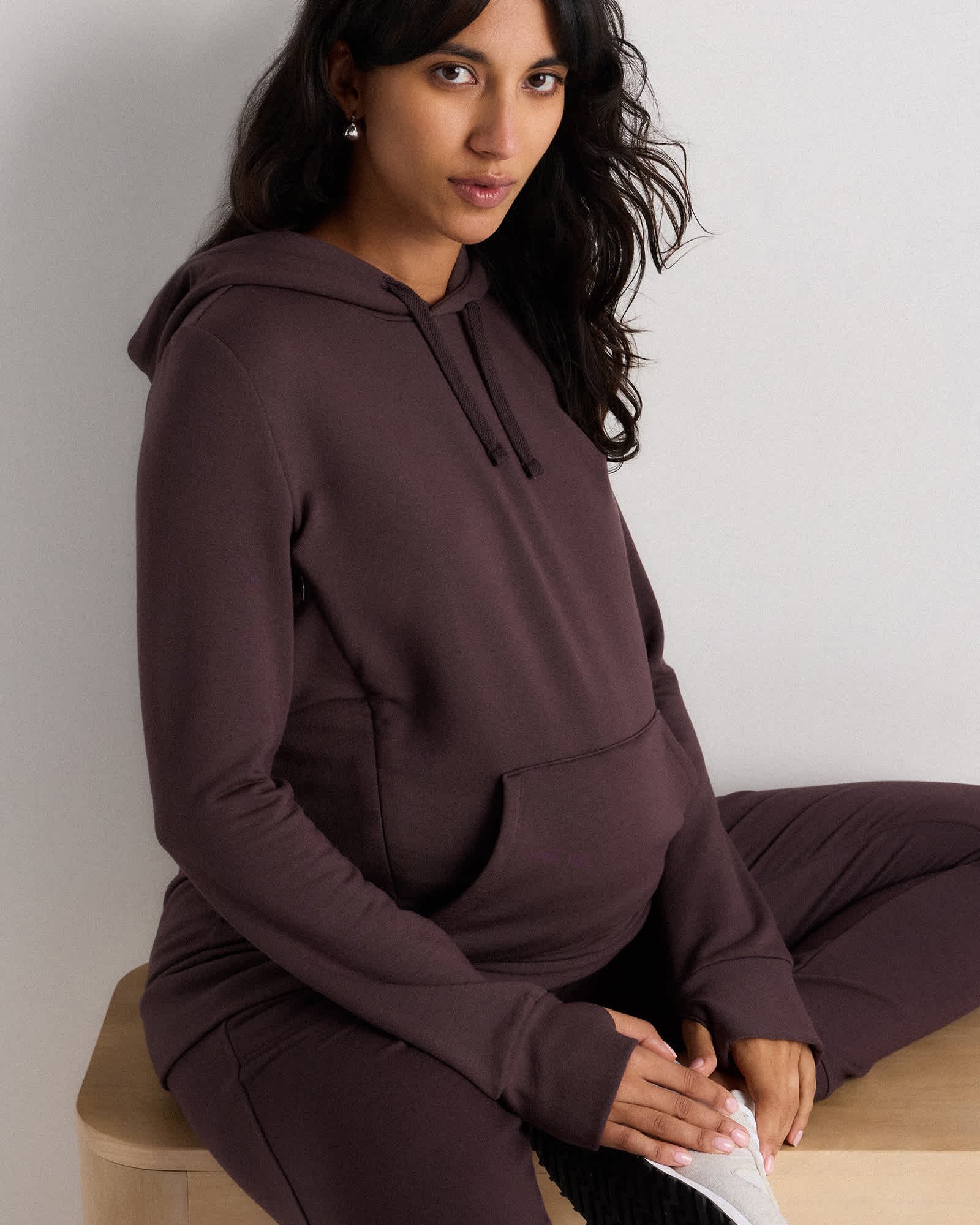 SuperSoft Fleece Maternity & Nursing Hoodie - 图片 6
