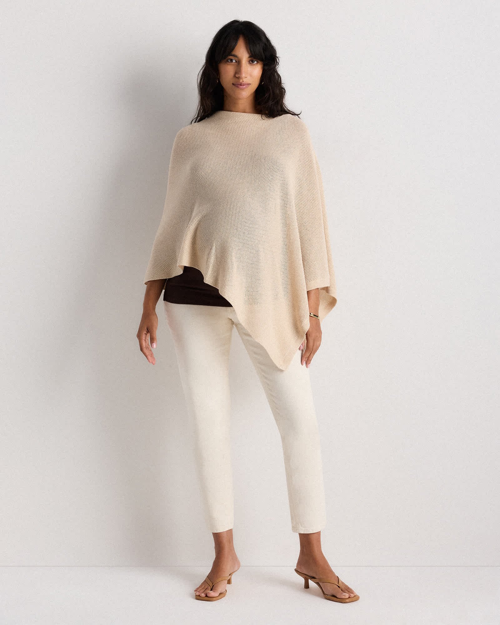 Lightweight Cotton Cashmere Nursing Shawl - 图片 2
