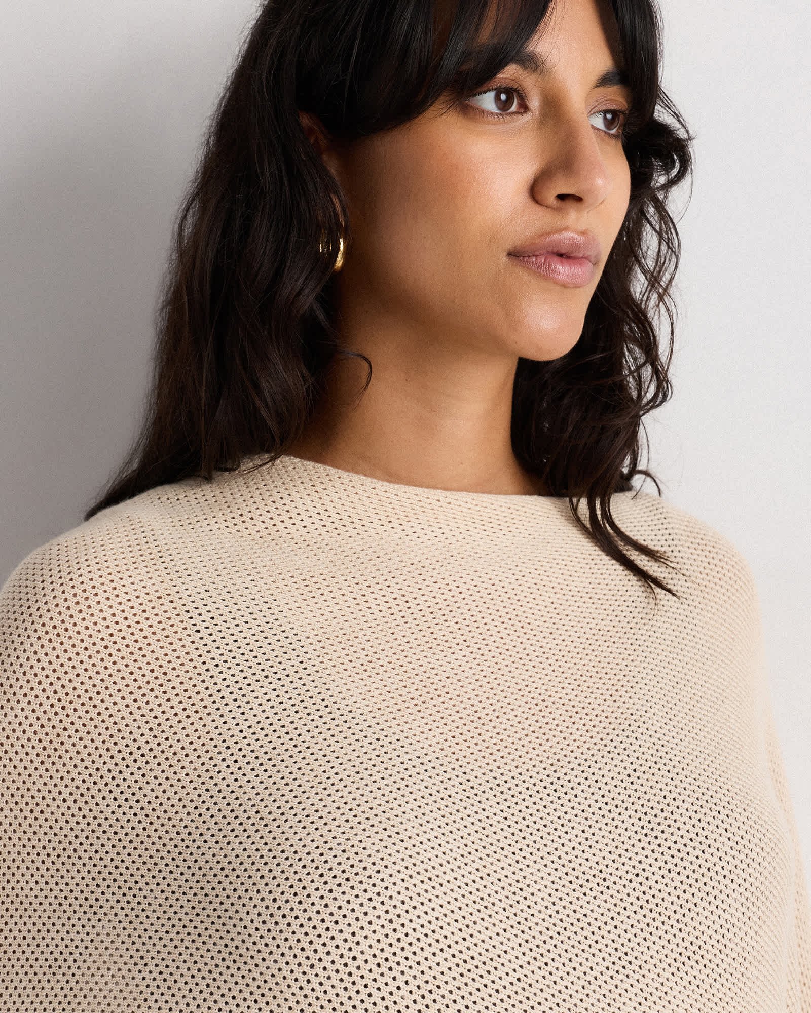 Lightweight Cotton Cashmere Nursing Shawl - 图片 3