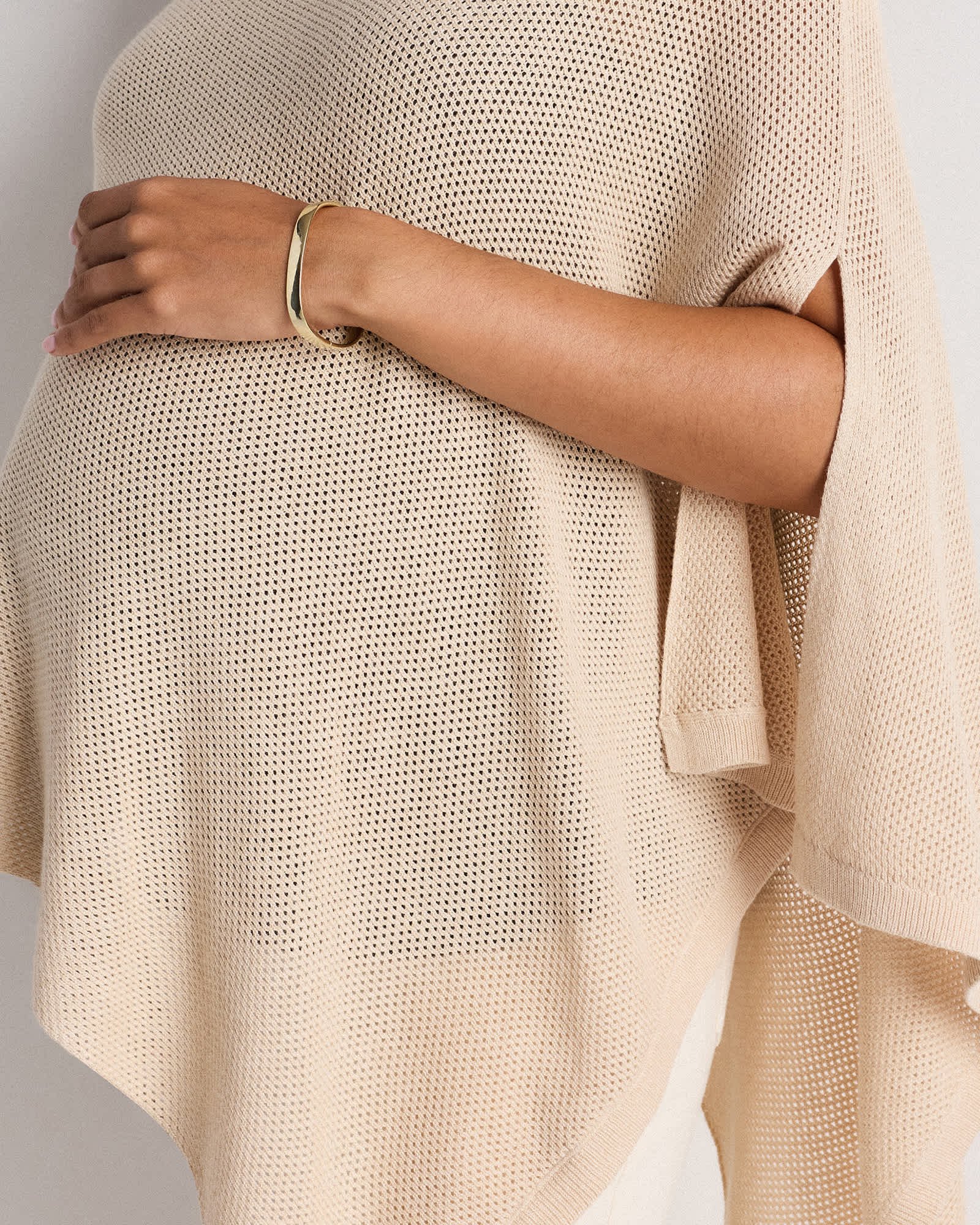 Lightweight Cotton Cashmere Nursing Shawl - 图片 4
