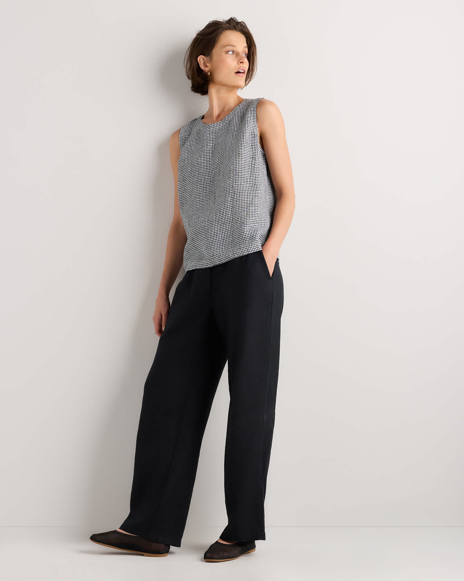 100% European Linen Tank - 图片 3