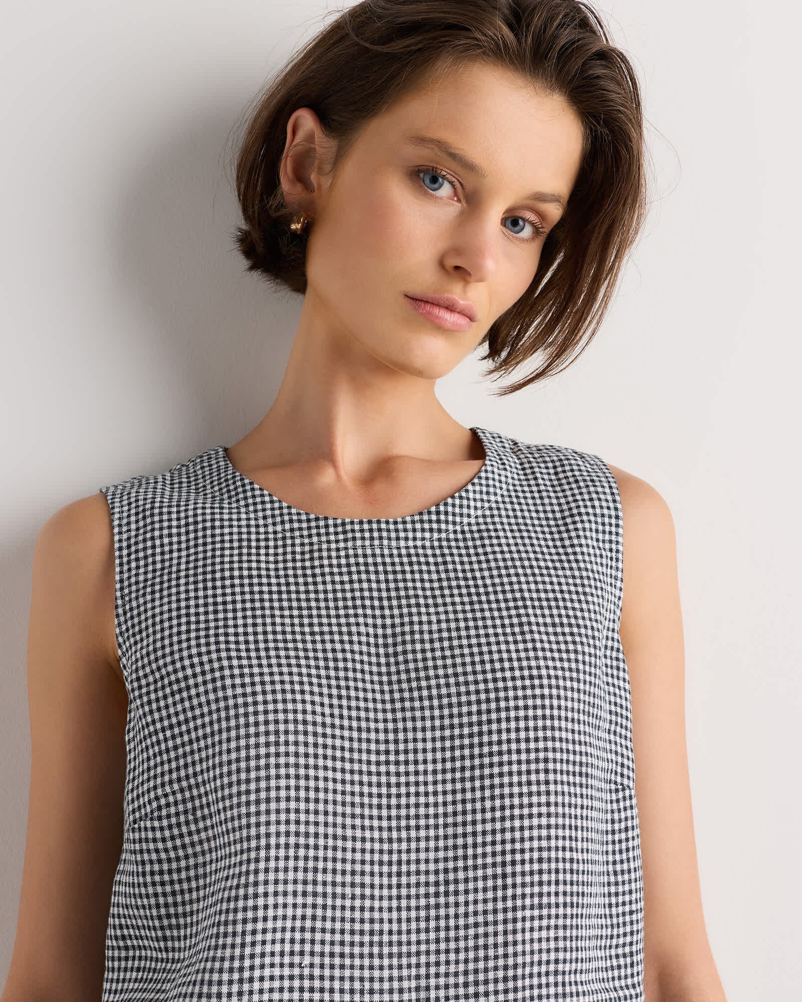 100% European Linen Tank - 图片 4