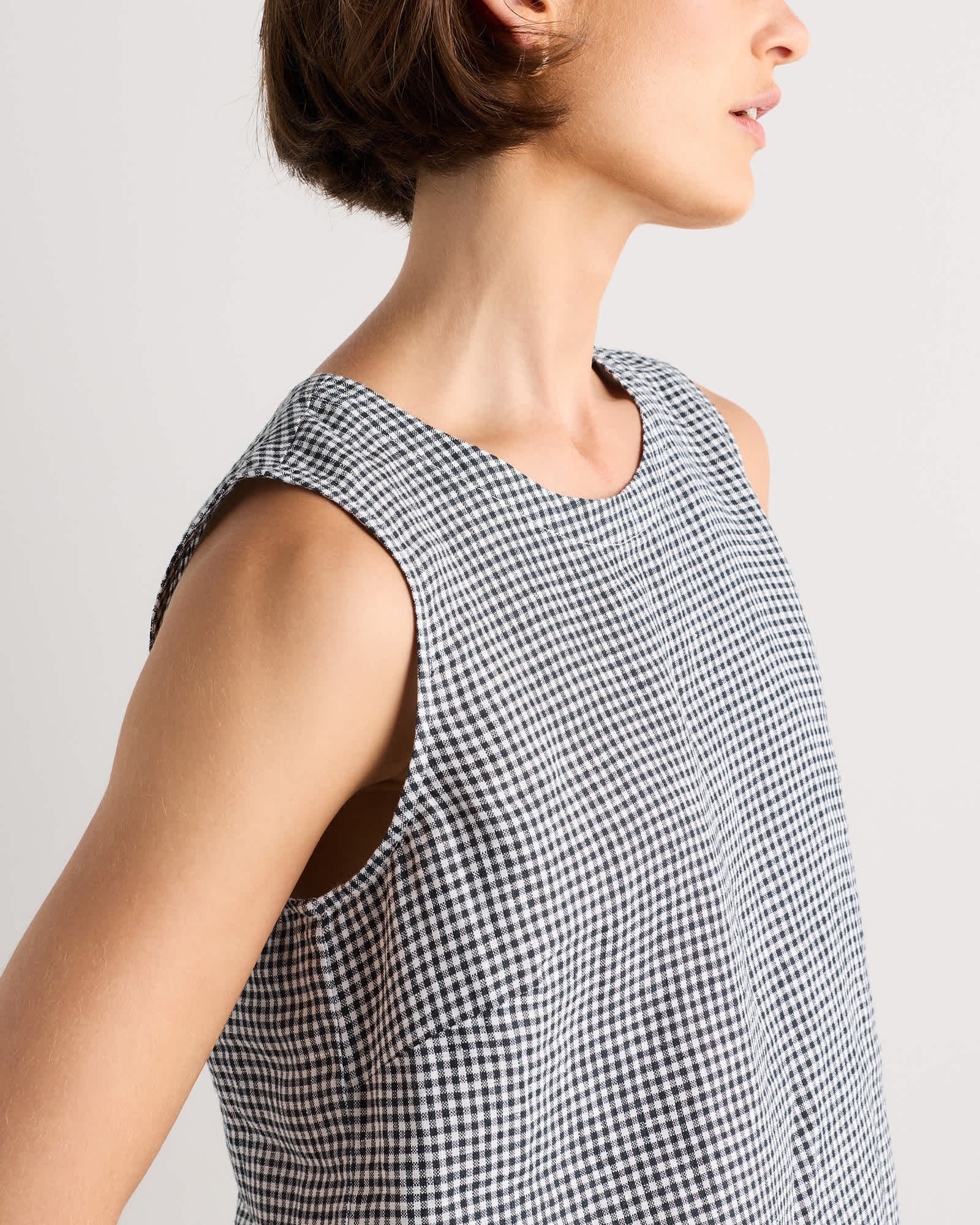 100% European Linen Tank - 图片 5