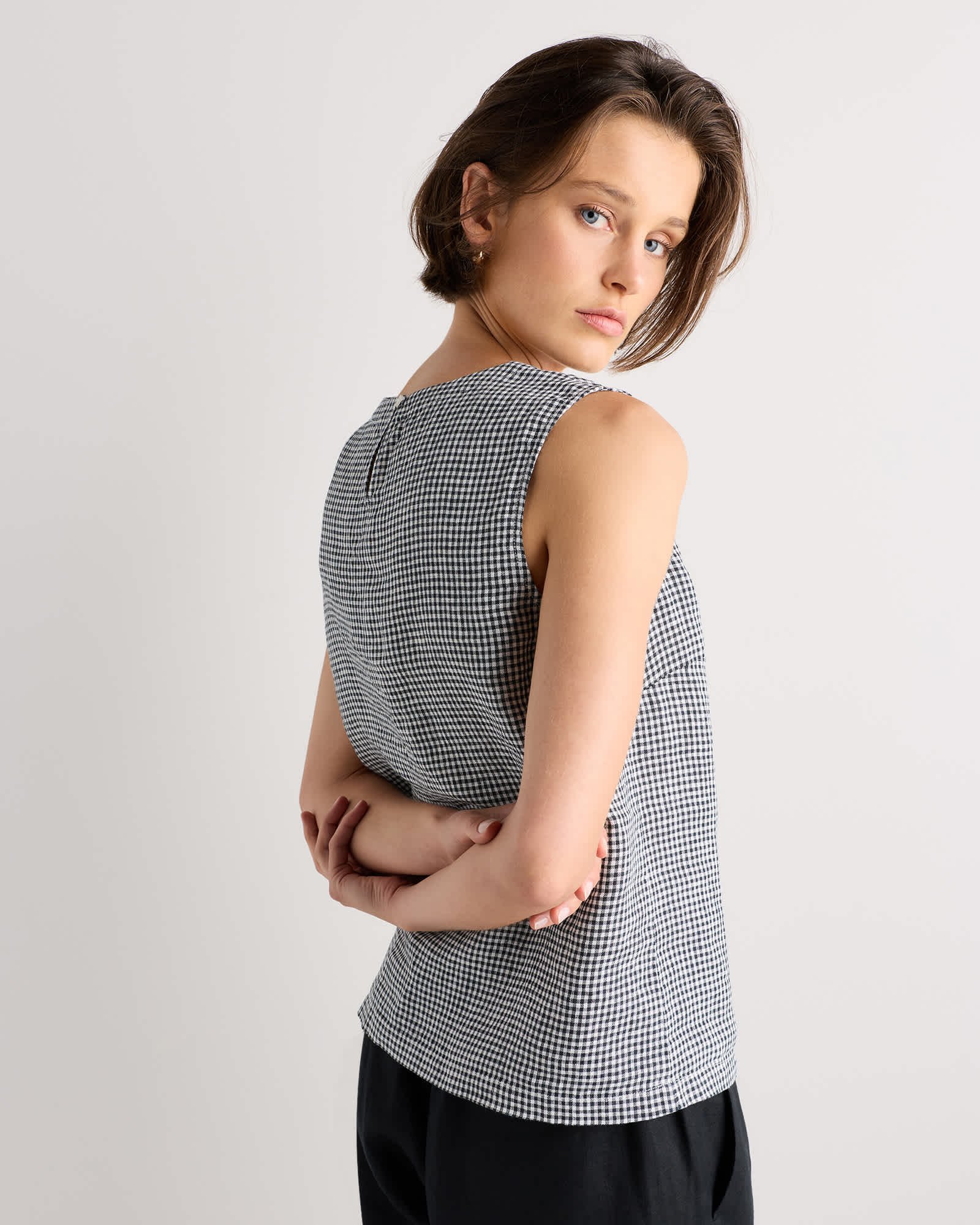 100% European Linen Tank - 图片 7