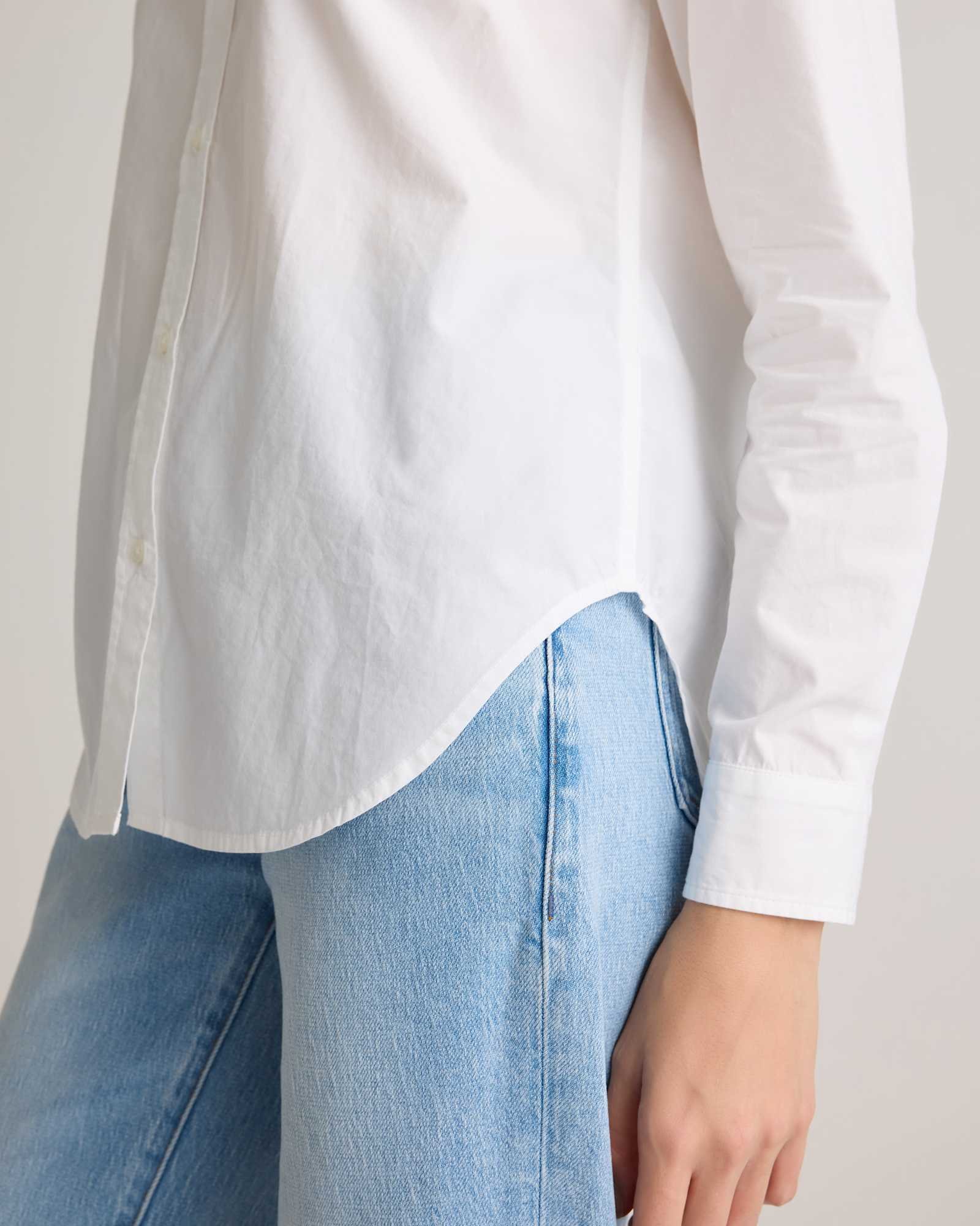 100% Organic Cotton Poplin Long Sleeve Shirt - 图片 7