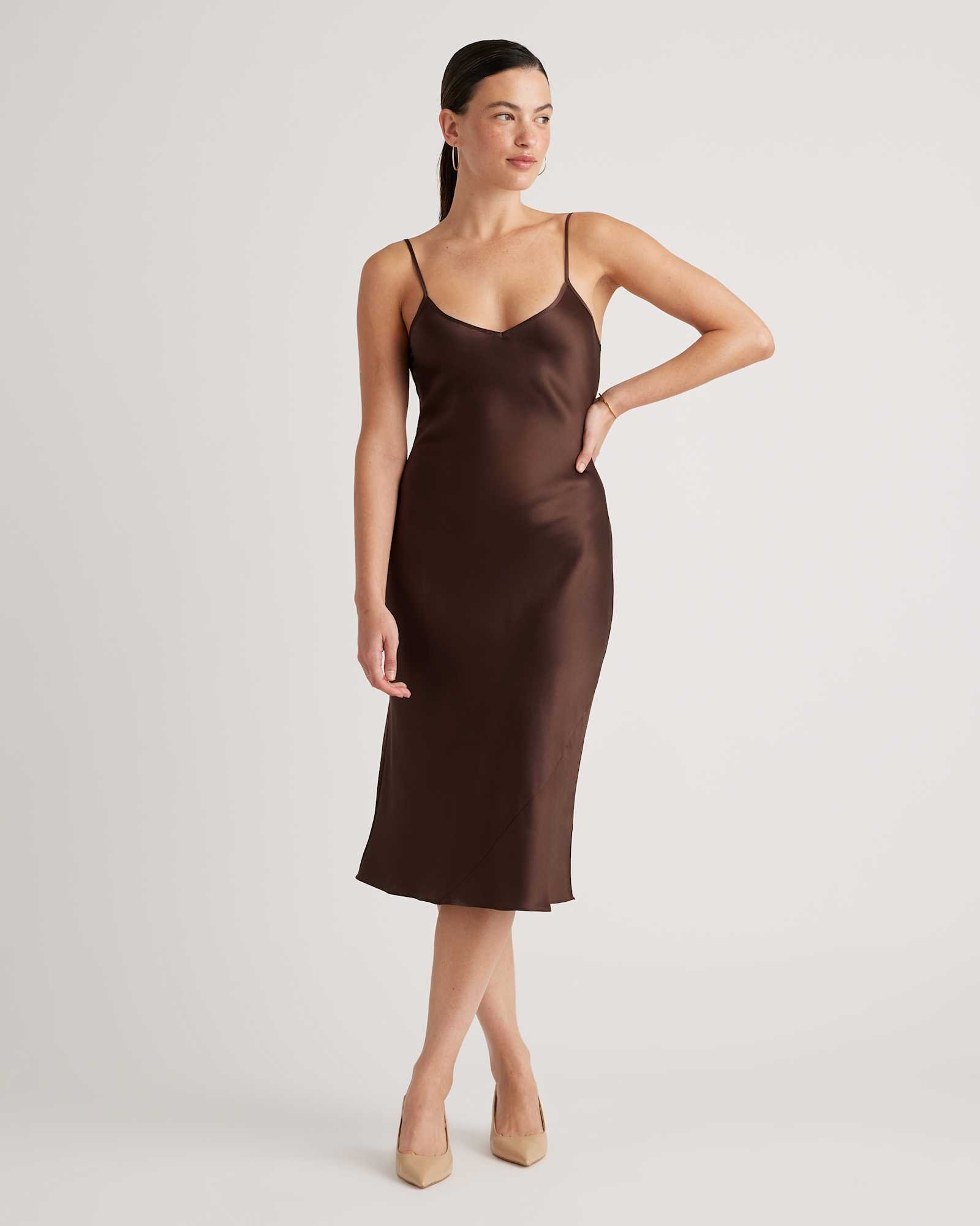 100% Washable Silk Slip Dress - 图片 5