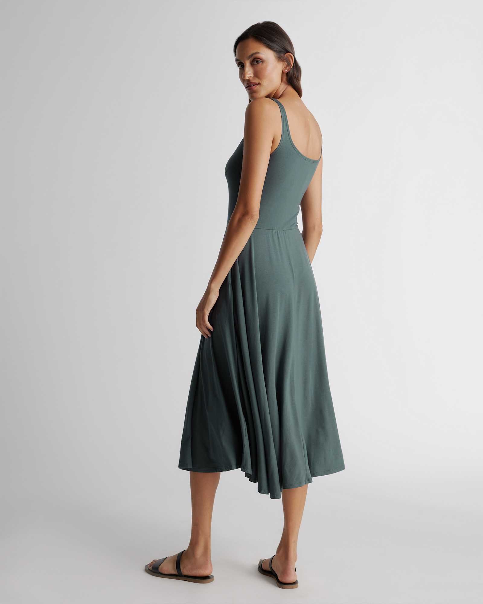 Tencel Jersey Fit & Flare Dress - 图片 6