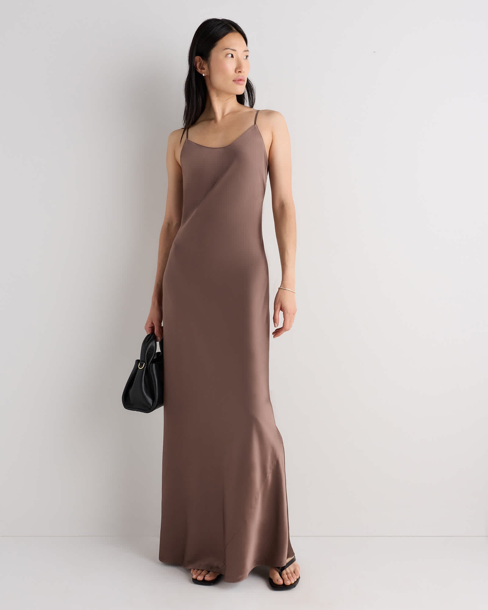 100% Washable Silk Maxi Slip Dress