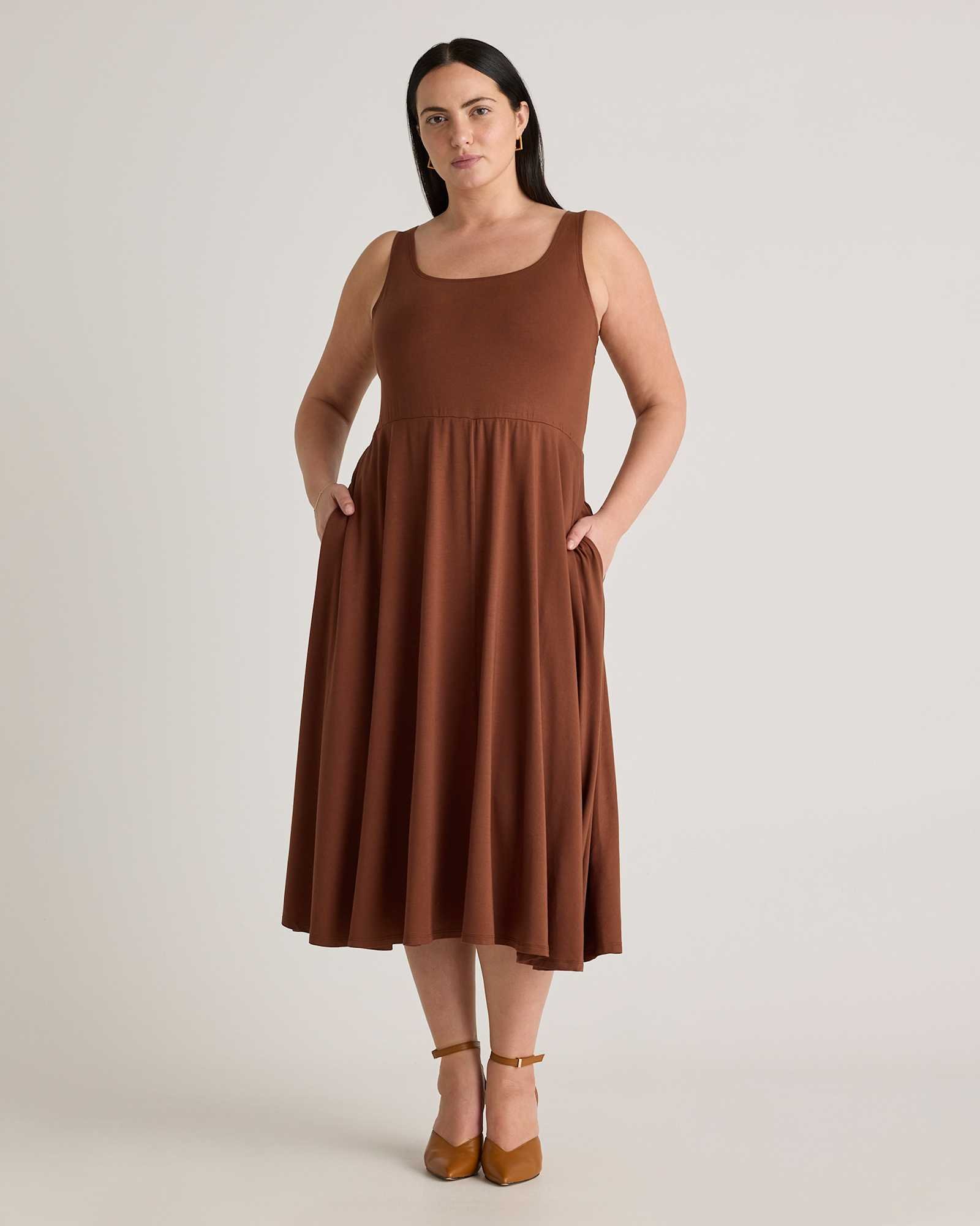 Tencel Jersey Fit & Flare Dress - Plus Size
