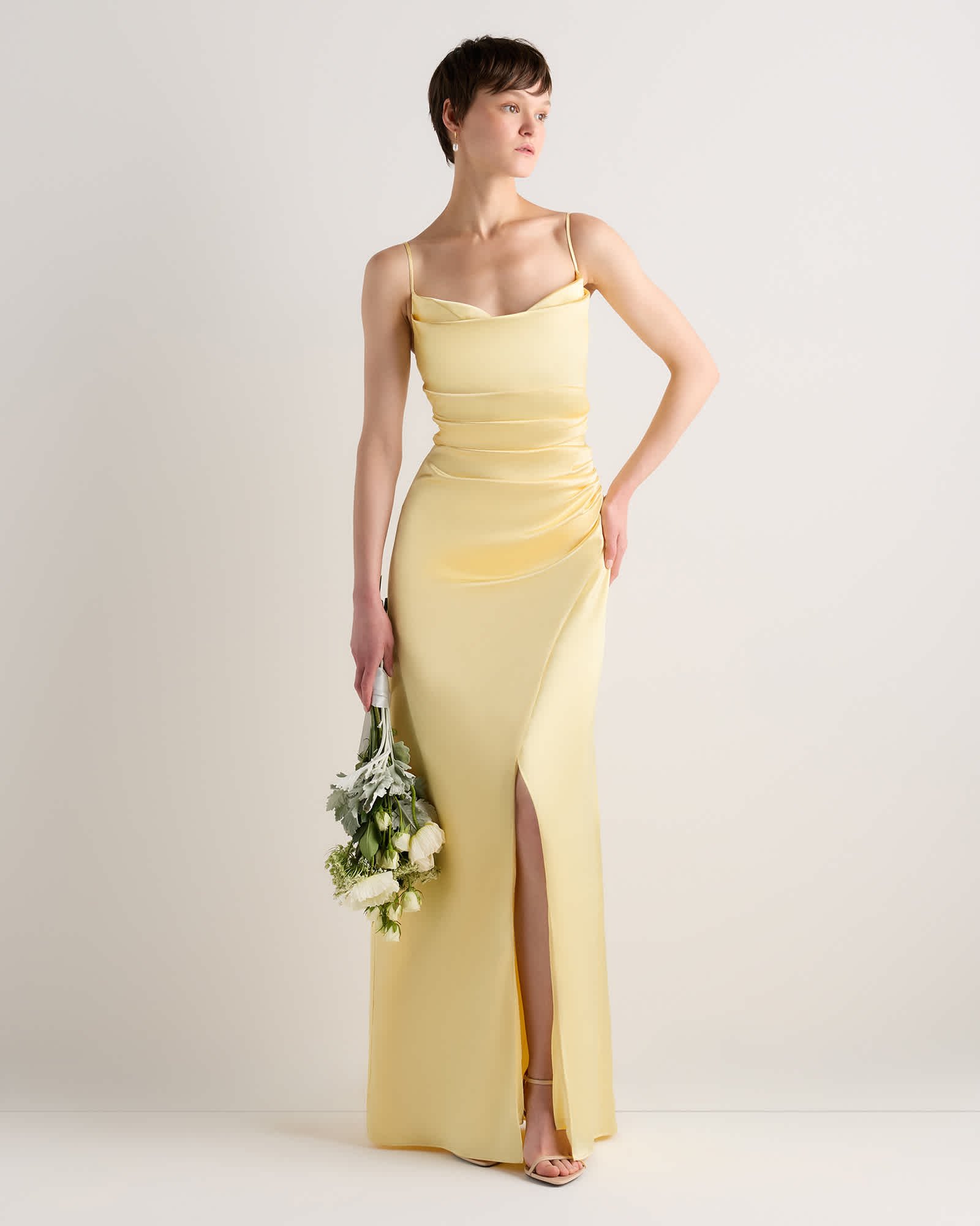 Juliette Stretch Satin Dress