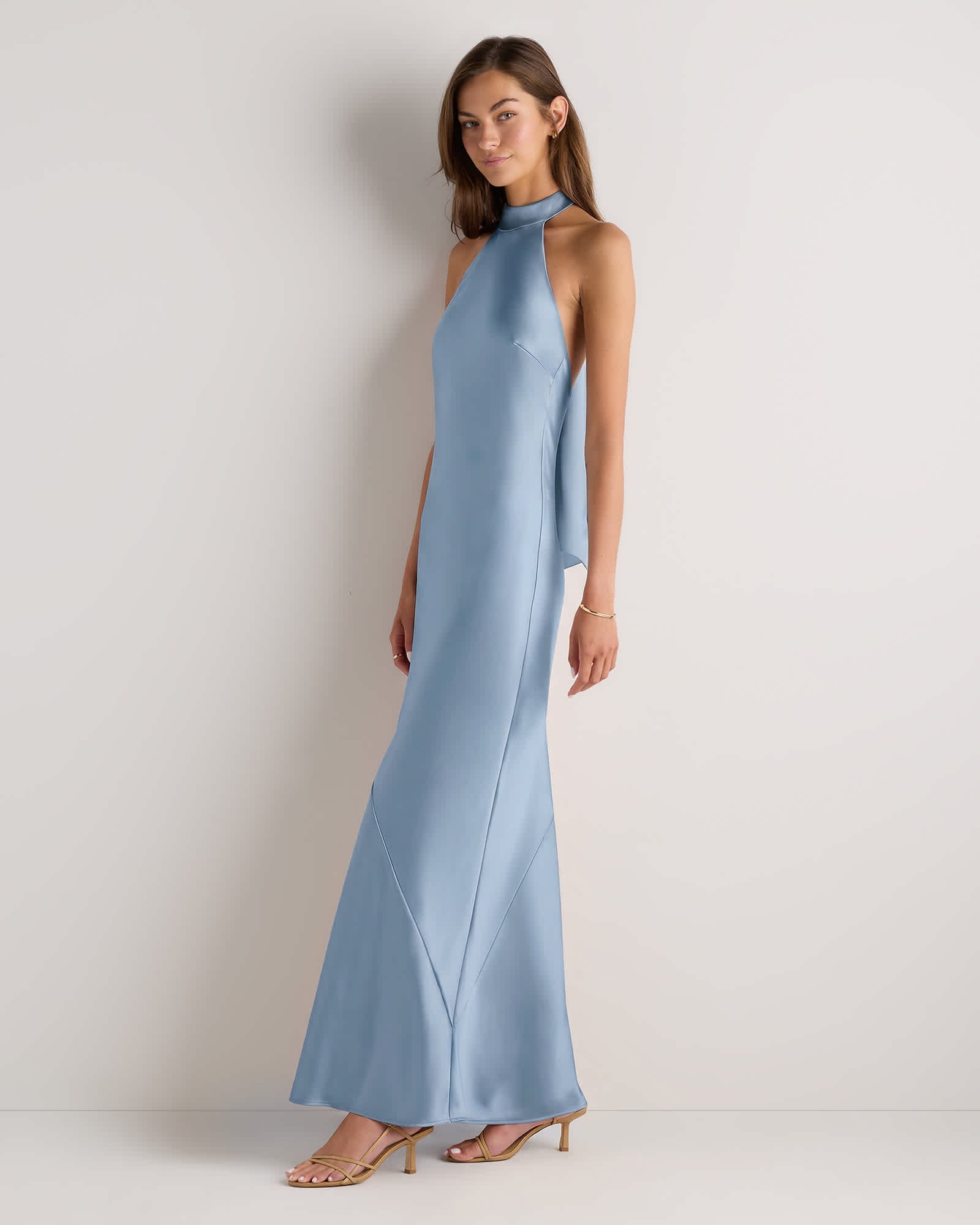 Catalina Stretch Satin Dress - 图片 3
