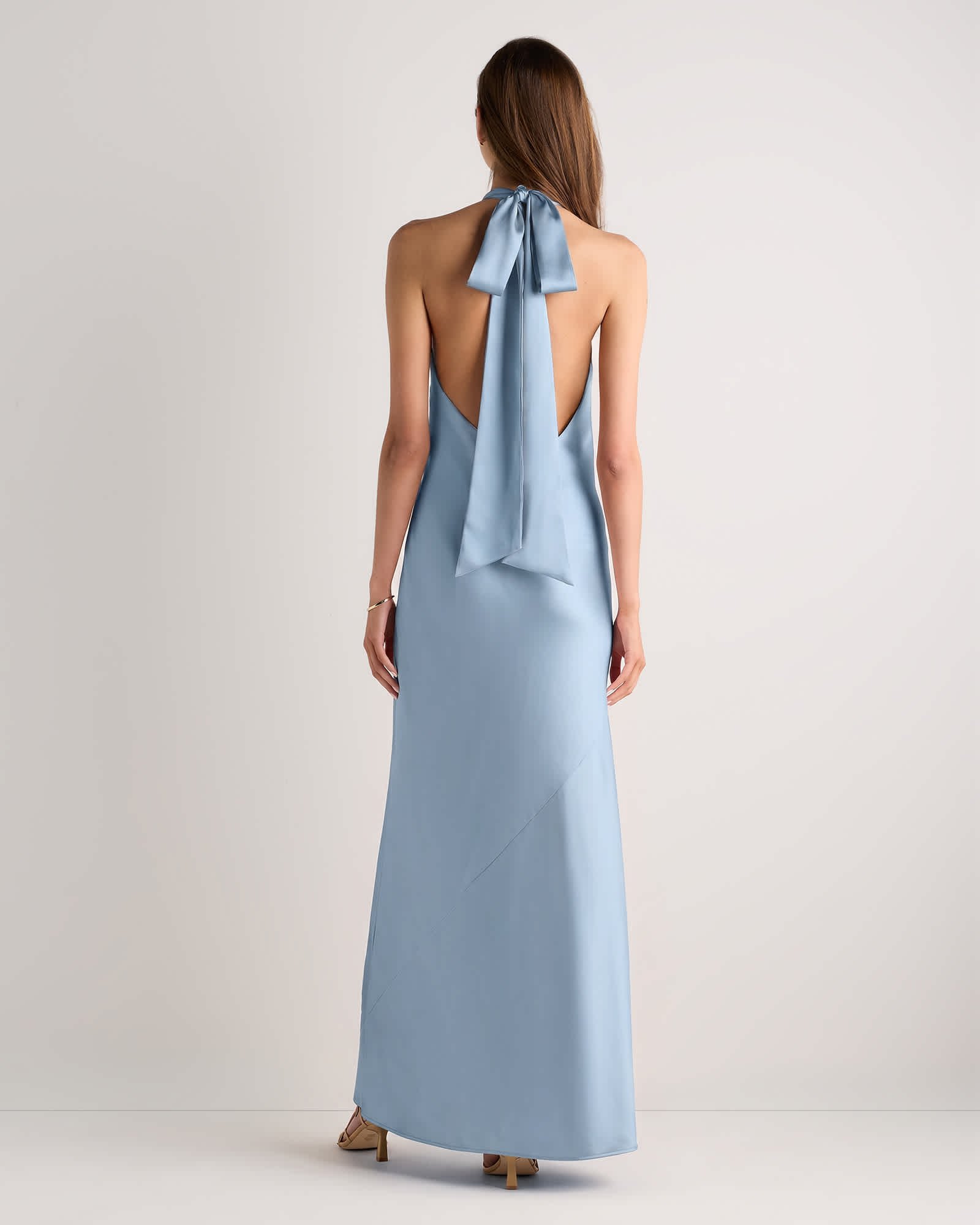 Catalina Stretch Satin Dress - 图片 5