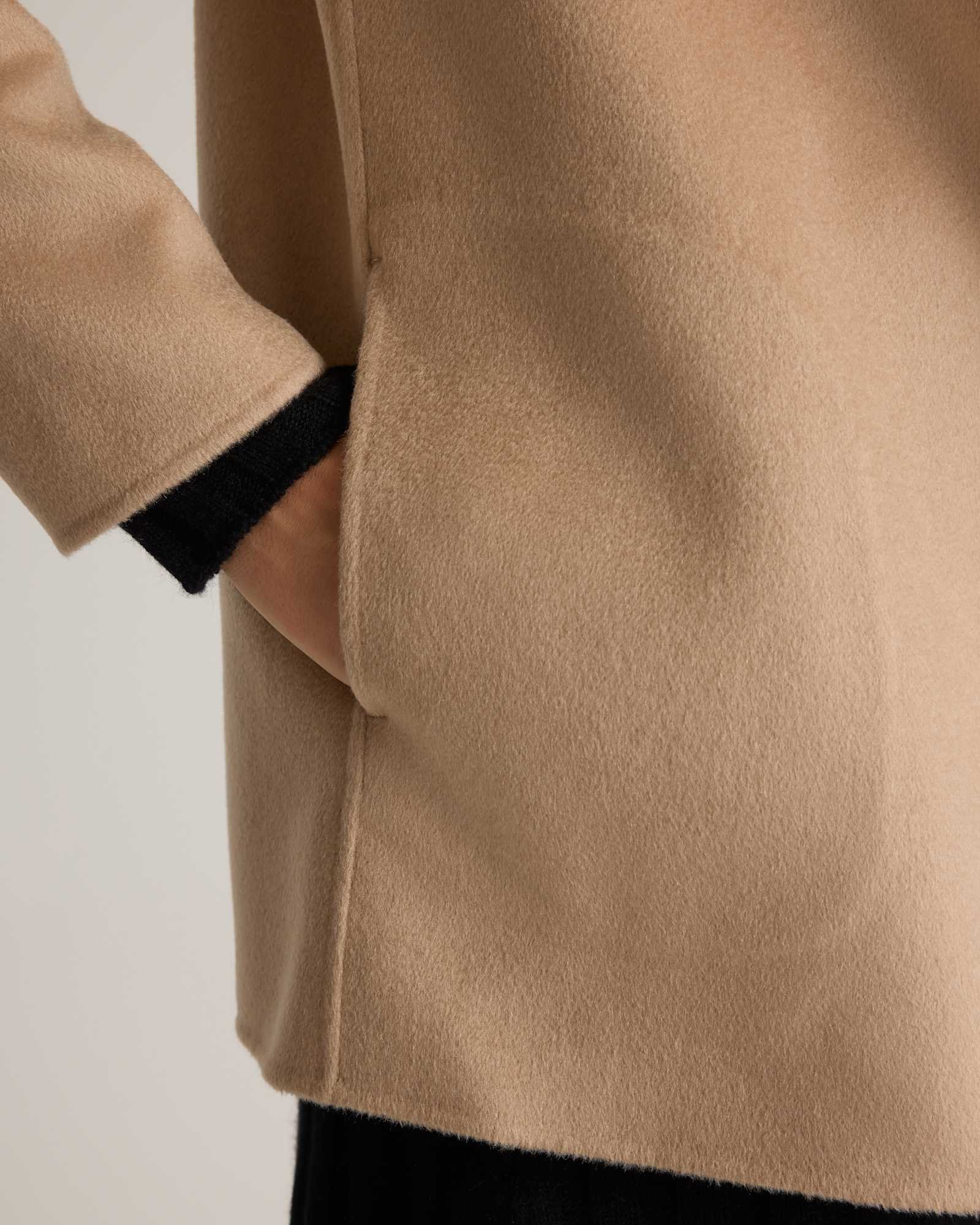 100% Mongolian Cashmere Double-Faced Open Blazer - 图片 7