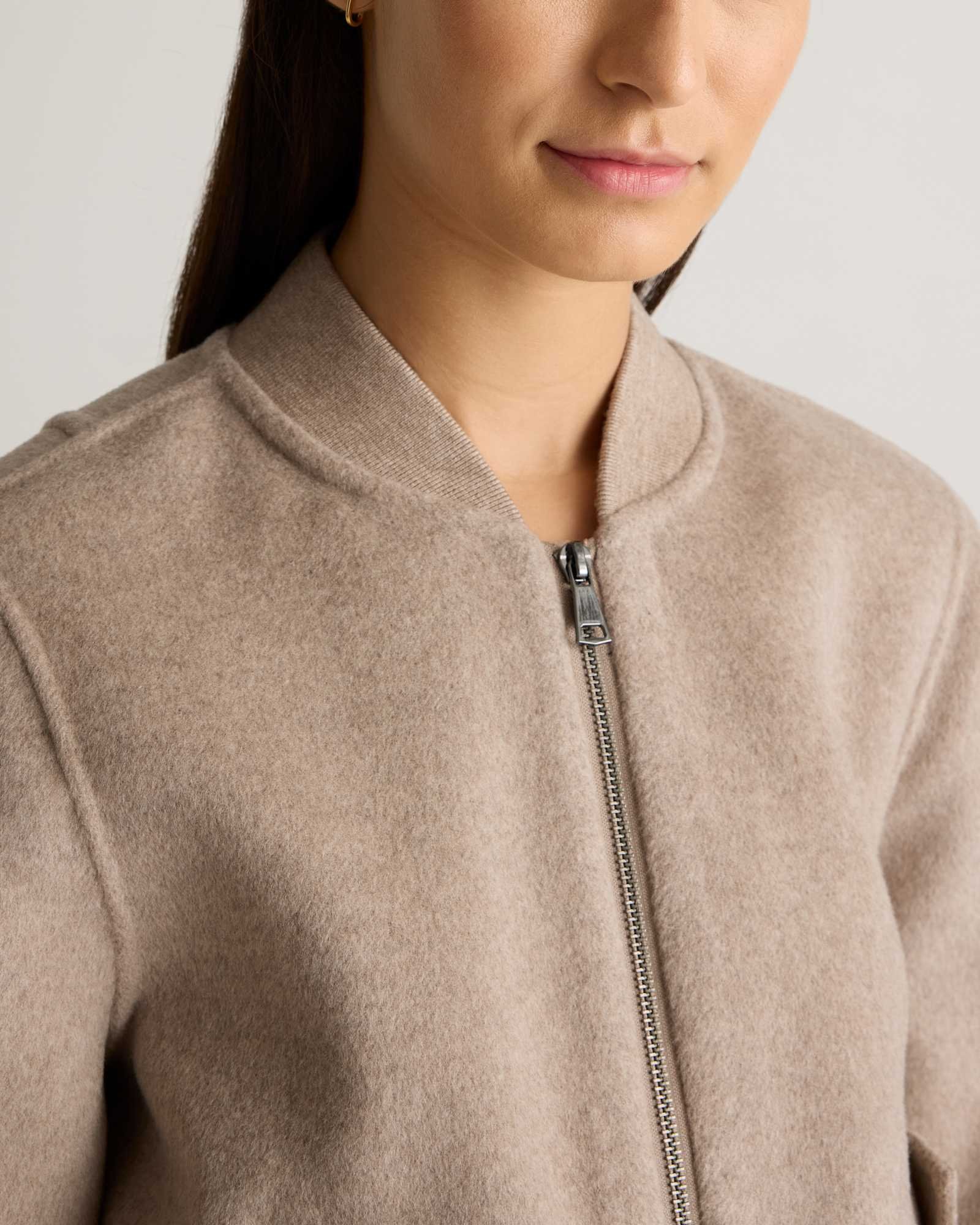 Double-Faced Merino Wool Bomber Jacket - 图片 7