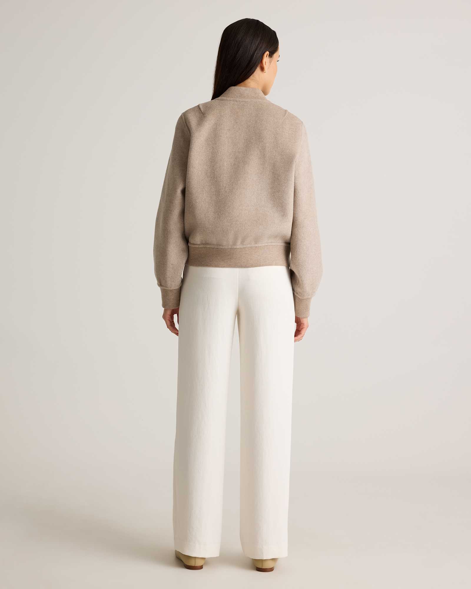 Double-Faced Merino Wool Bomber Jacket - 图片 6