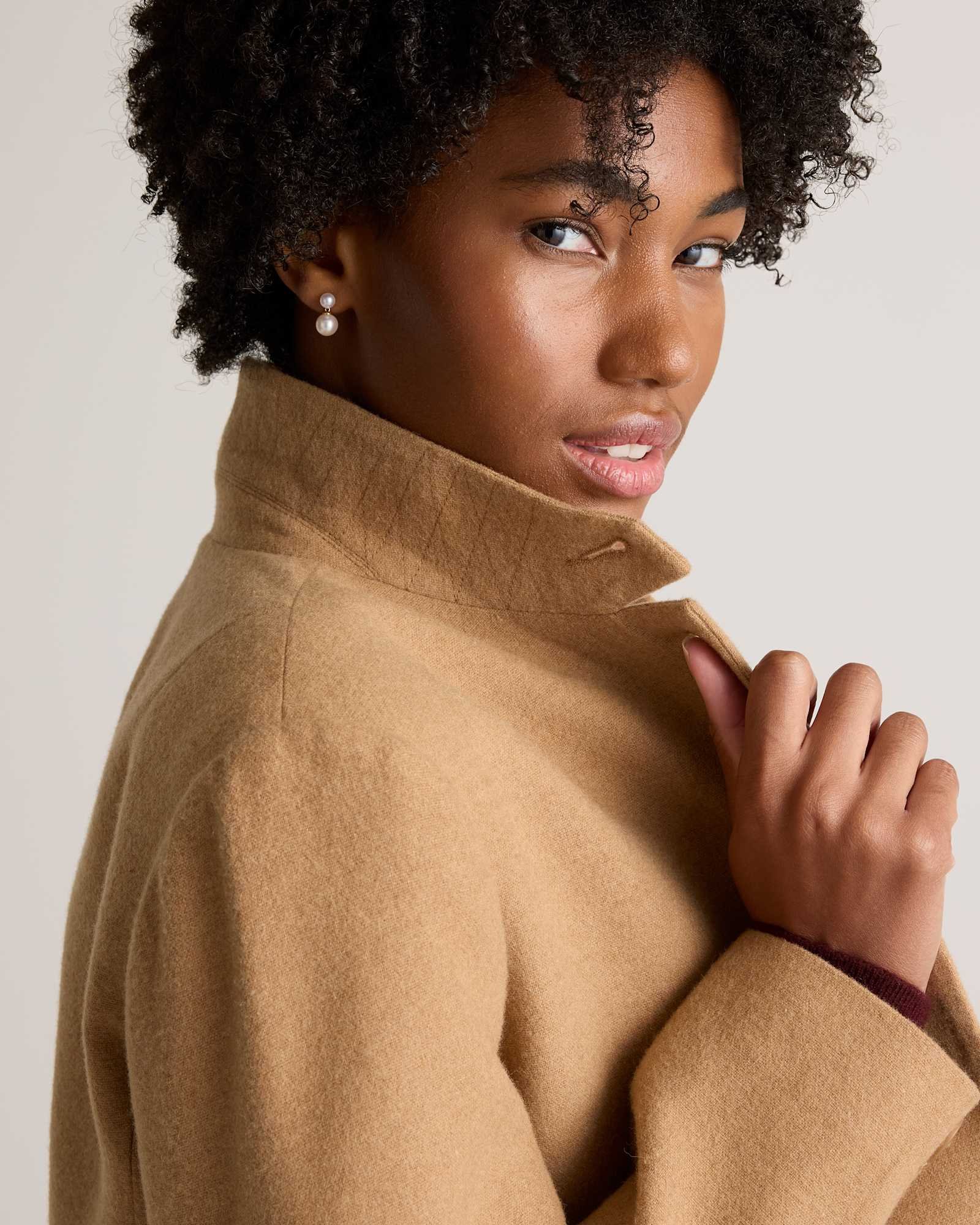 Italian Wool Stand Collar Blazer - 图片 5