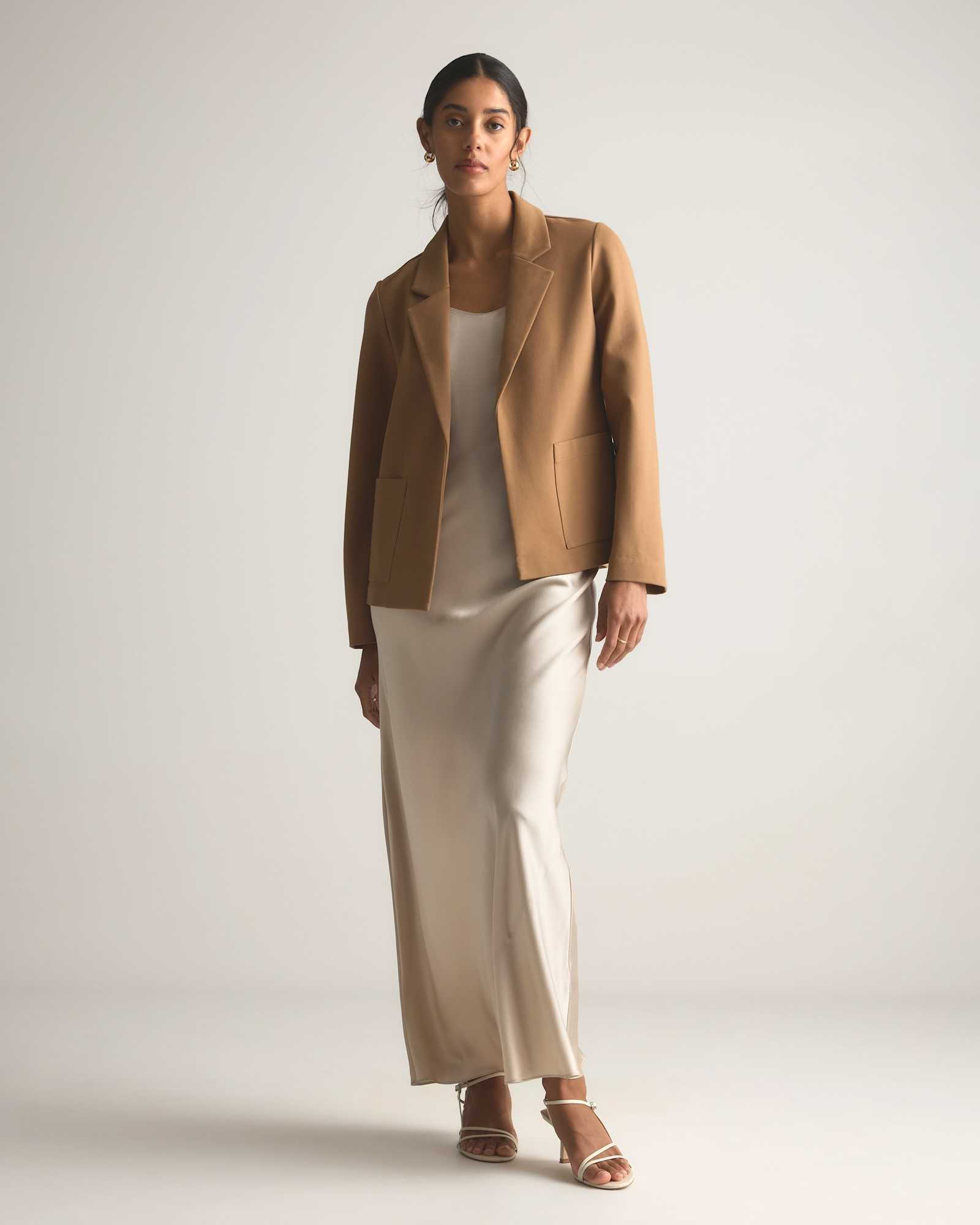 Ultra-Stretch Ponte Open Blazer - 图片 2