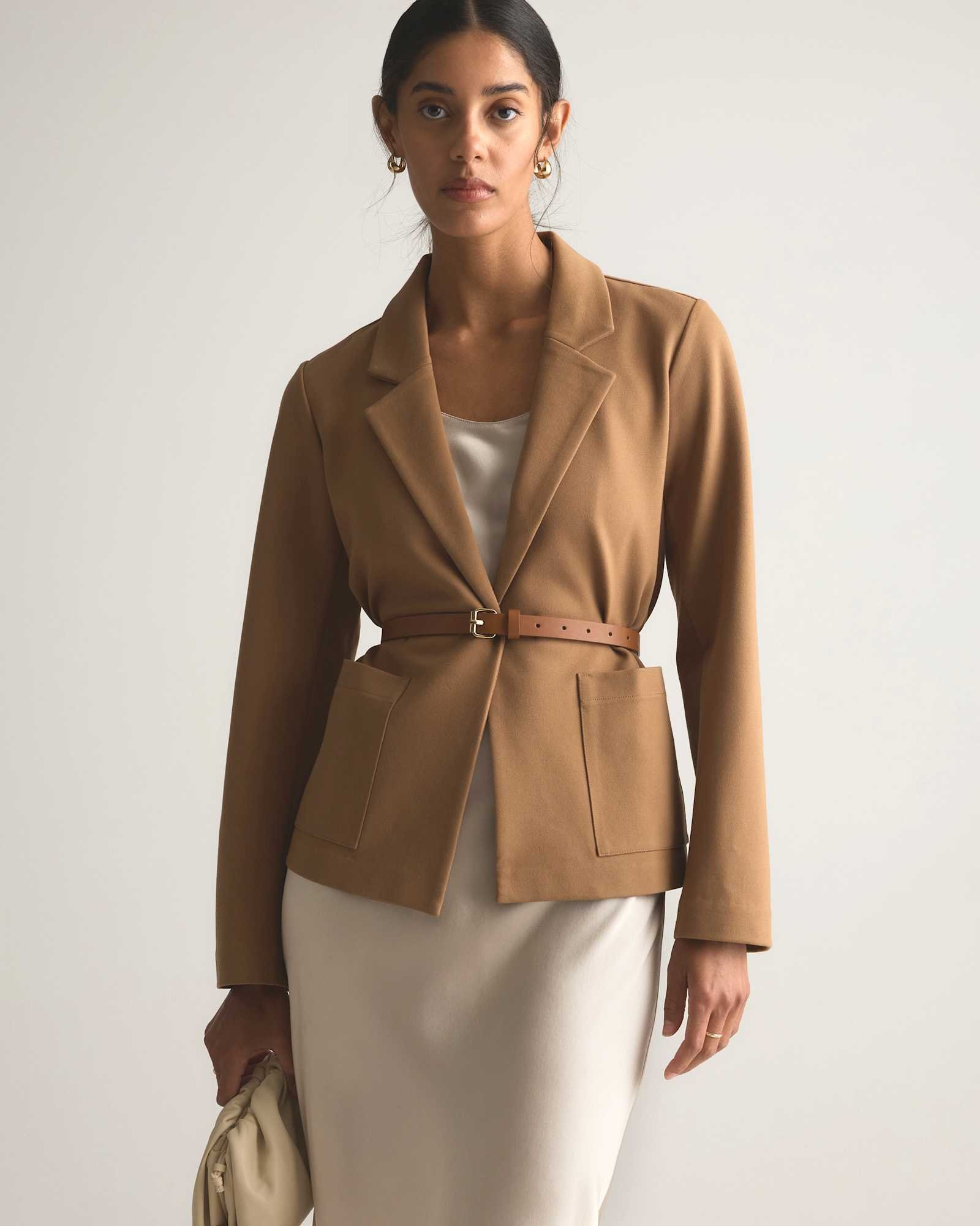 Ultra-Stretch Ponte Open Blazer - 图片 7