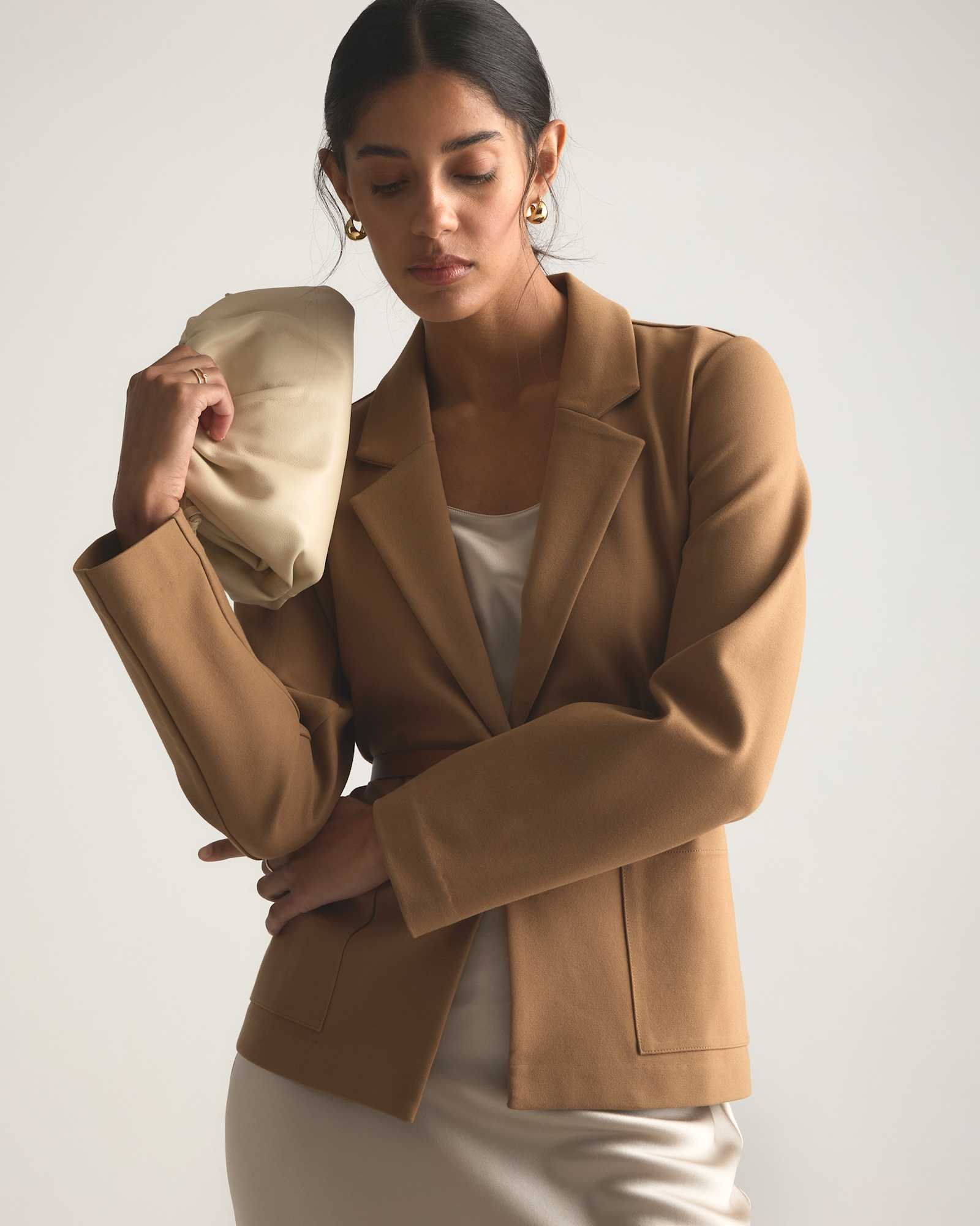 Ultra-Stretch Ponte Open Blazer - 图片 4