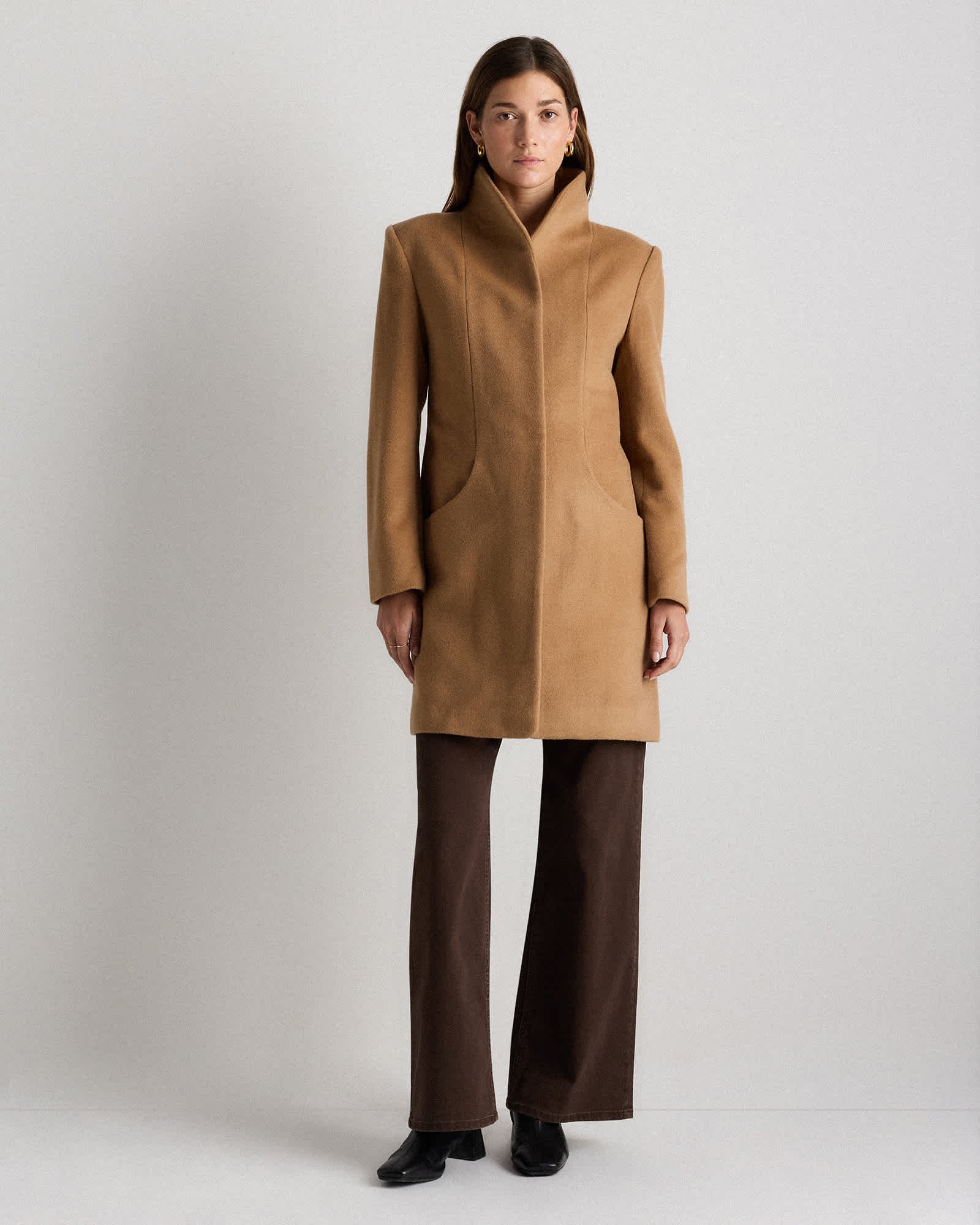 Wool Cashmere Cocoon Coat - 图片 3