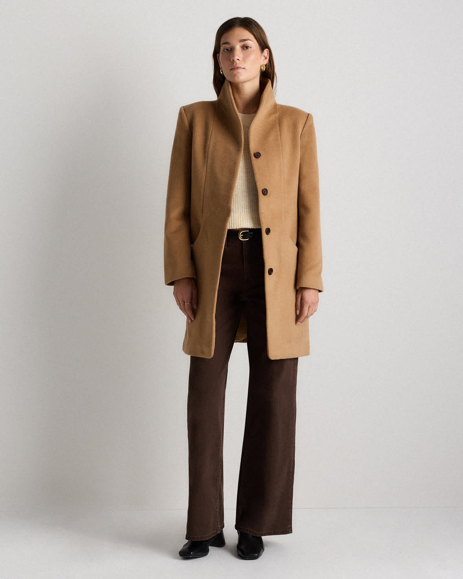 Wool Cashmere Cocoon Coat - 图片 5