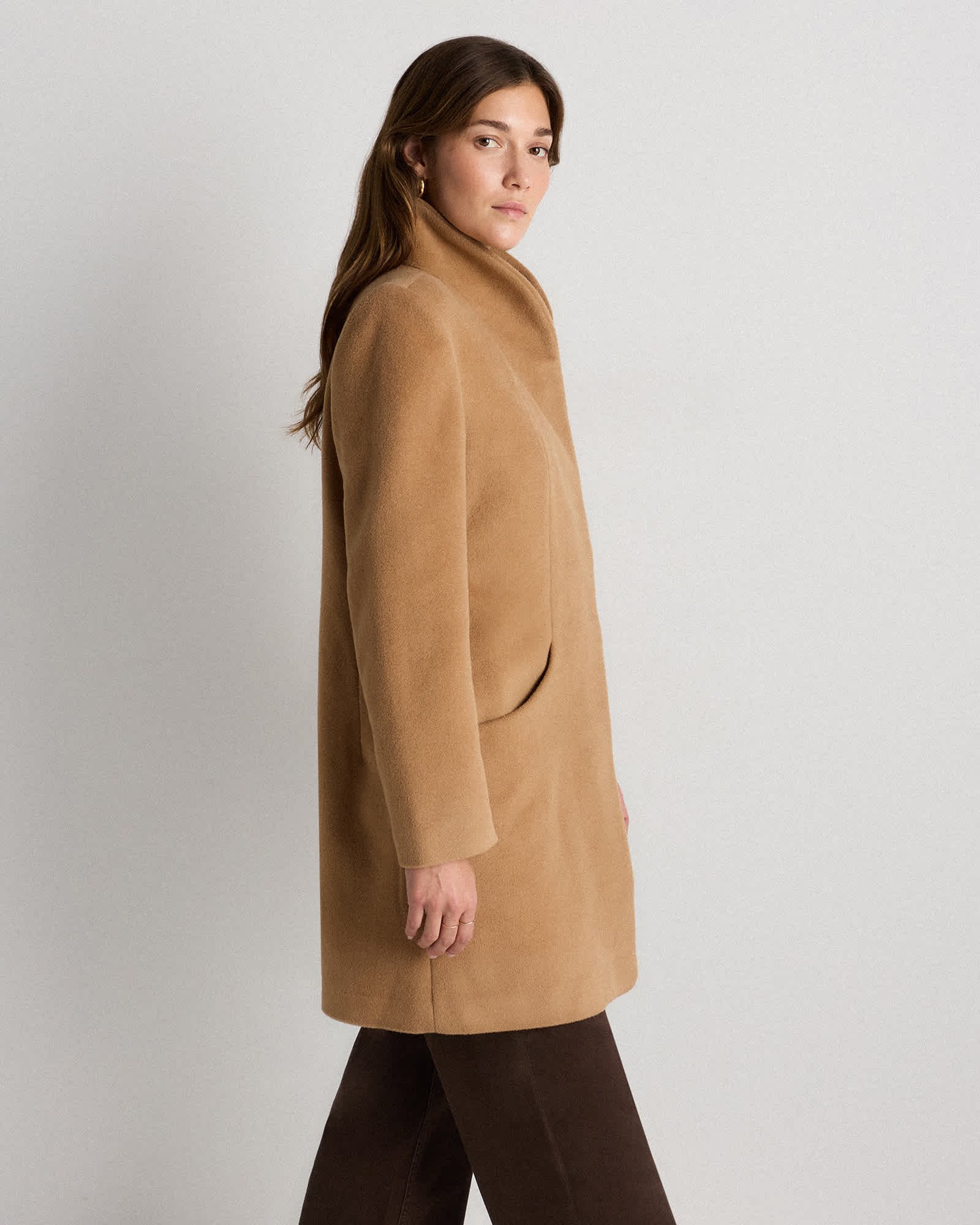 Wool Cashmere Cocoon Coat - 图片 6