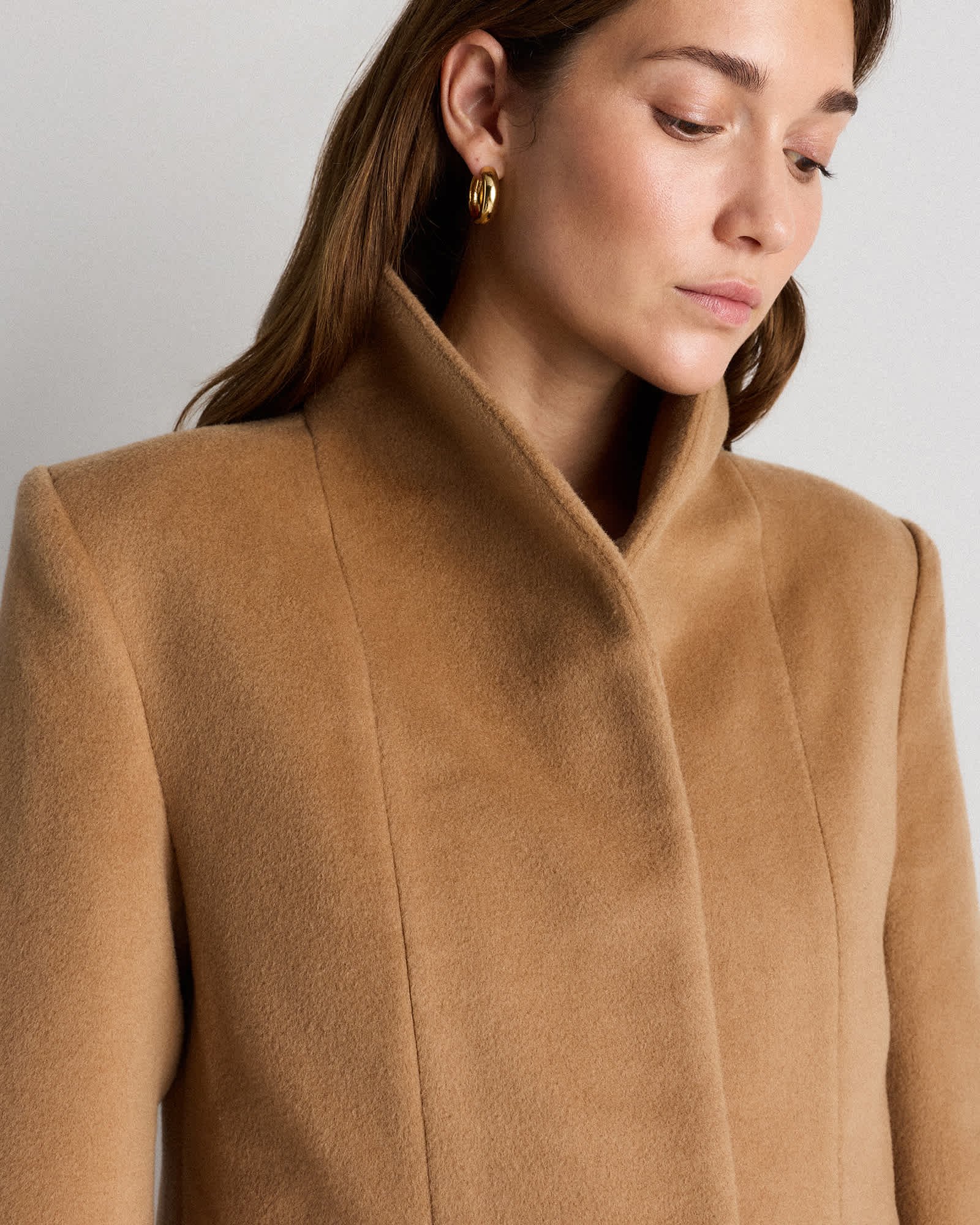 Wool Cashmere Cocoon Coat - 图片 4