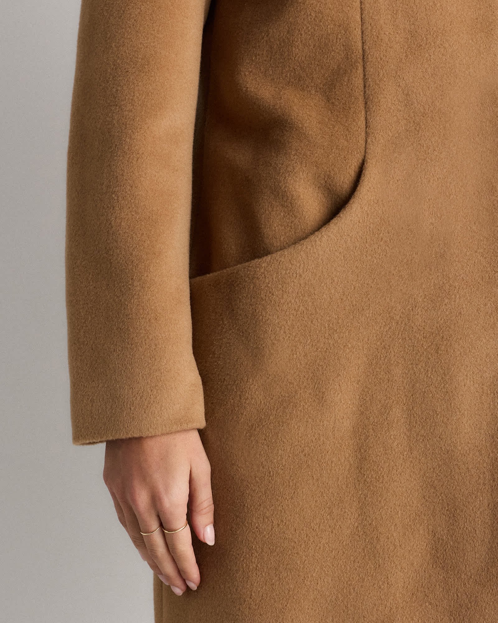 Wool Cashmere Cocoon Coat - 图片 7