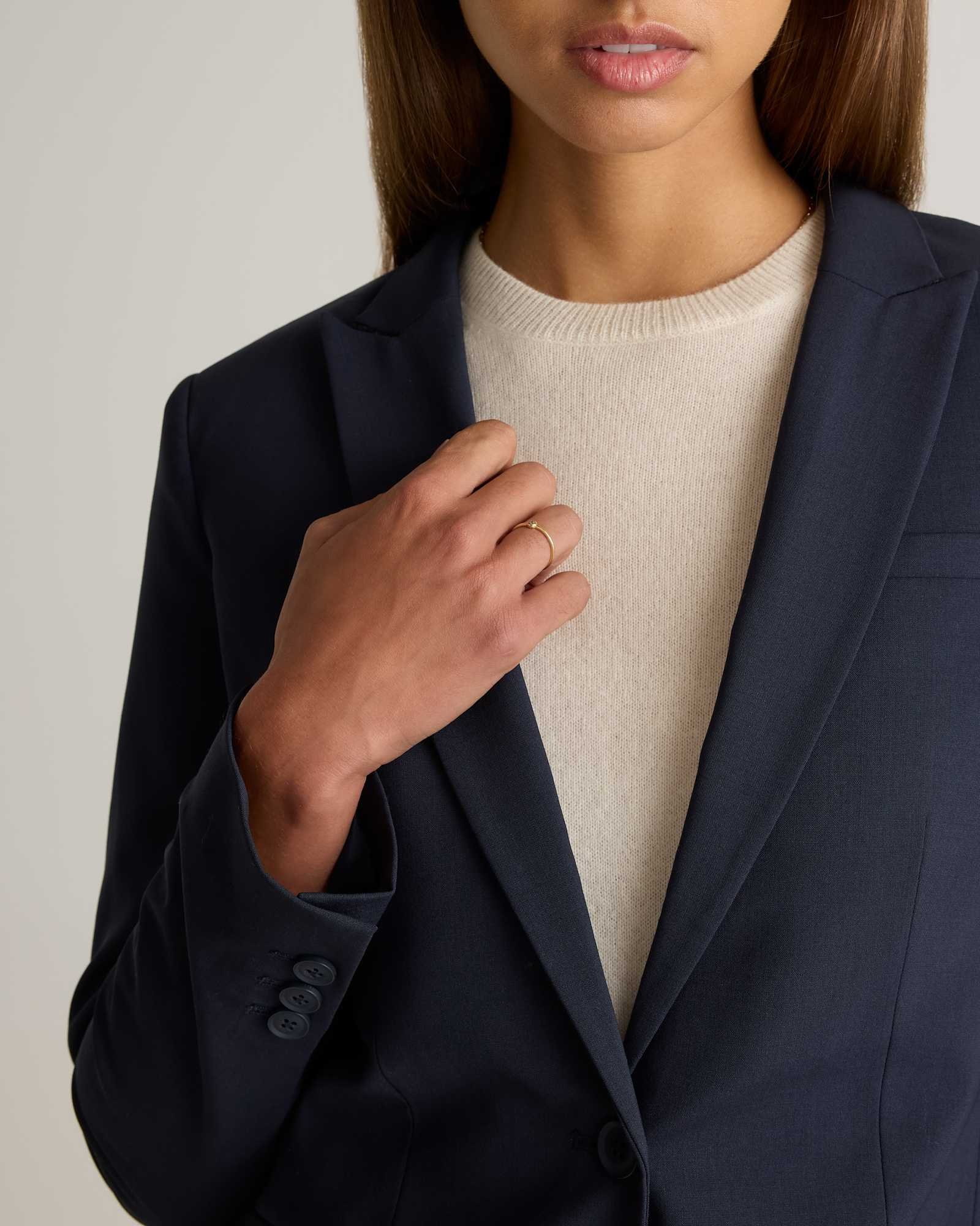 Italian Wool Tailored Blazer - 图片 5