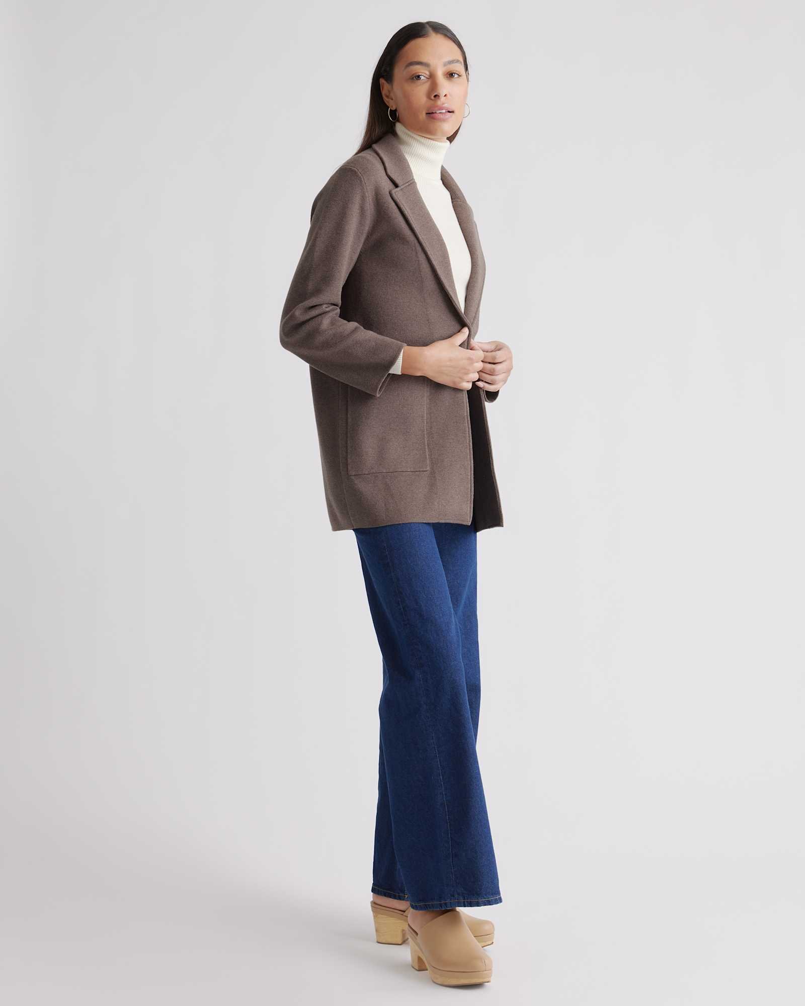 100% Organic Cotton Knit Blazer - 图片 6