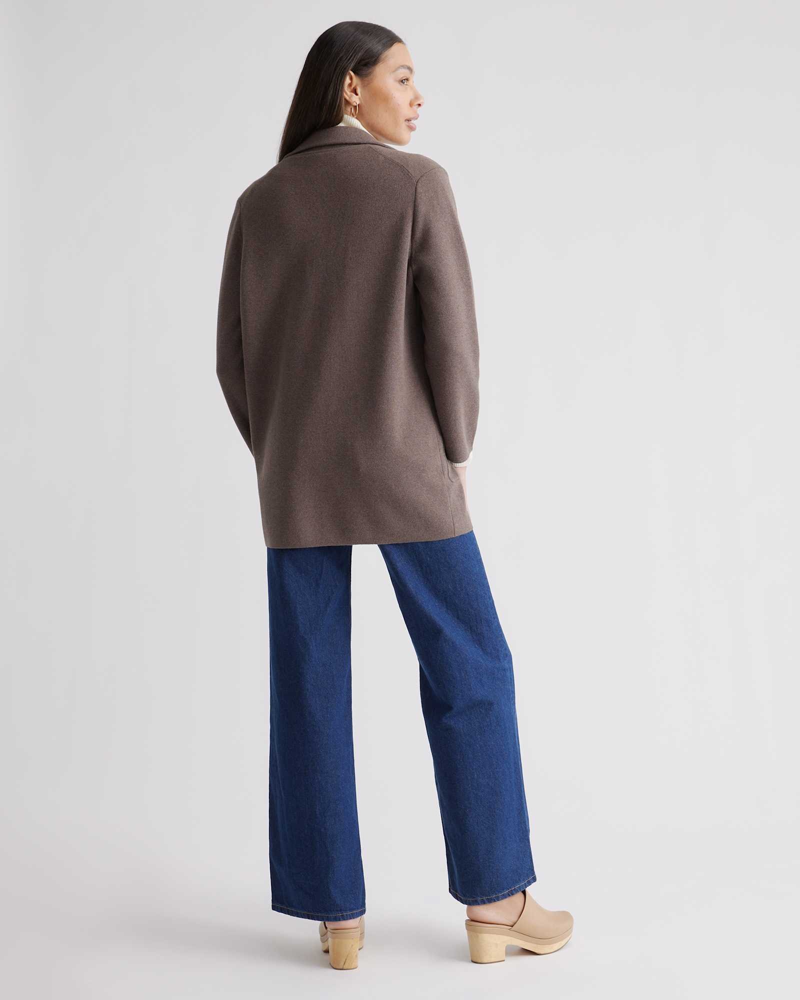 100% Organic Cotton Knit Blazer - 图片 7