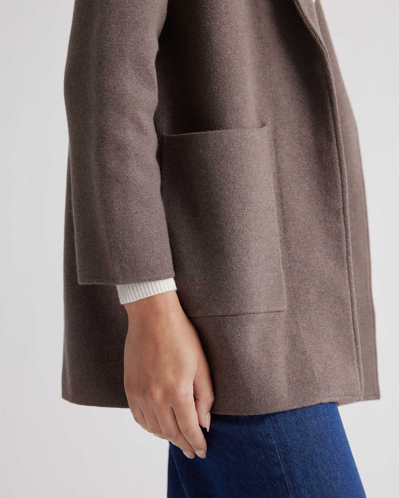 100% Organic Cotton Knit Blazer - 图片 5