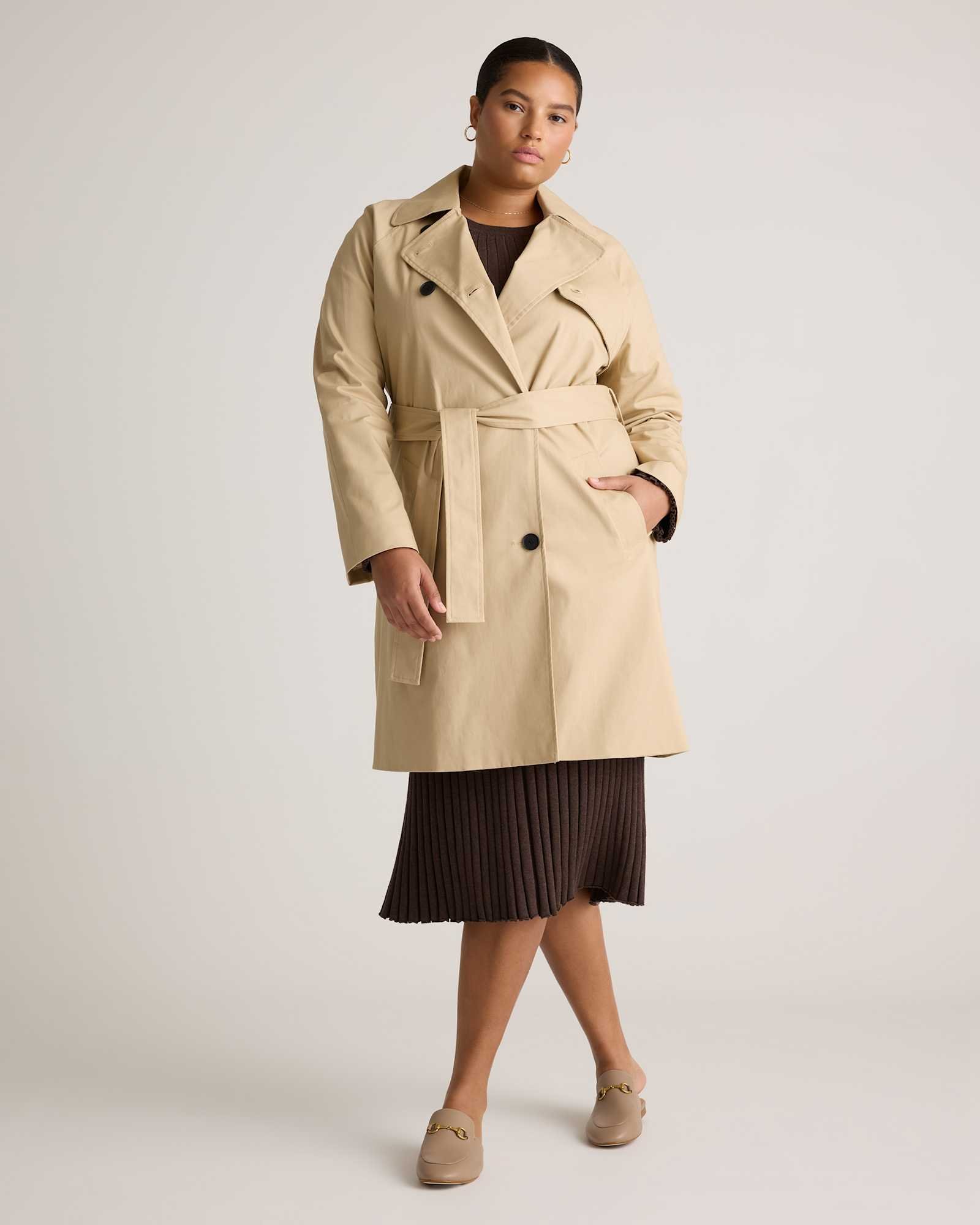 Women's Comfort Stretch Trench Coat - 图片 4