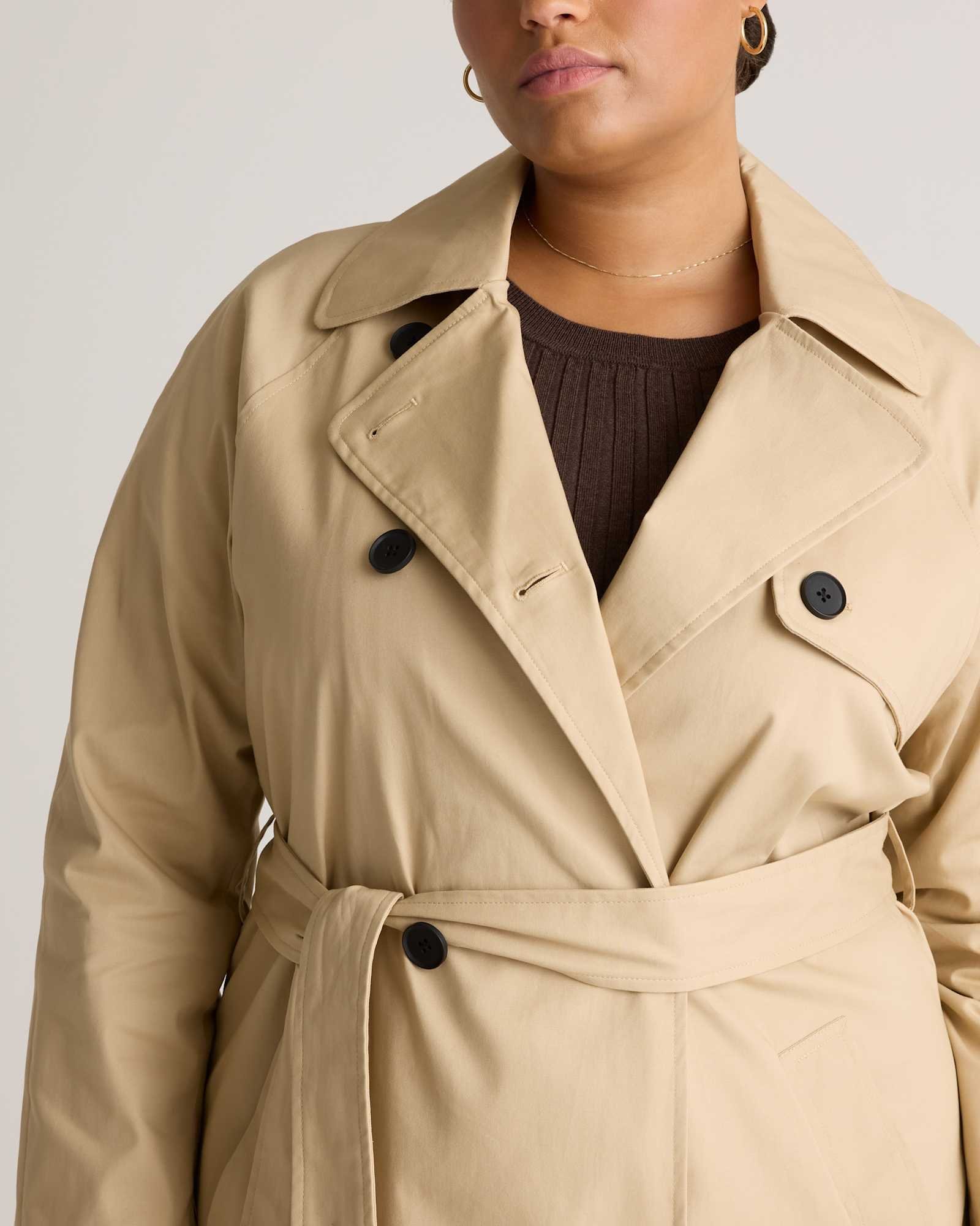 Women's Comfort Stretch Trench Coat - 图片 5