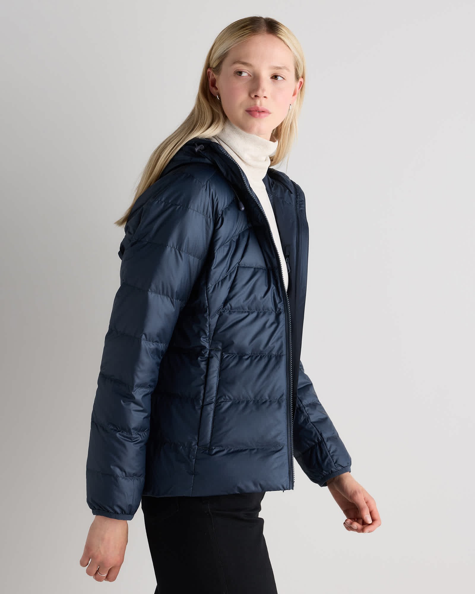 Lightweight Down Packable Puffer Hooded Jacket - 图片 3