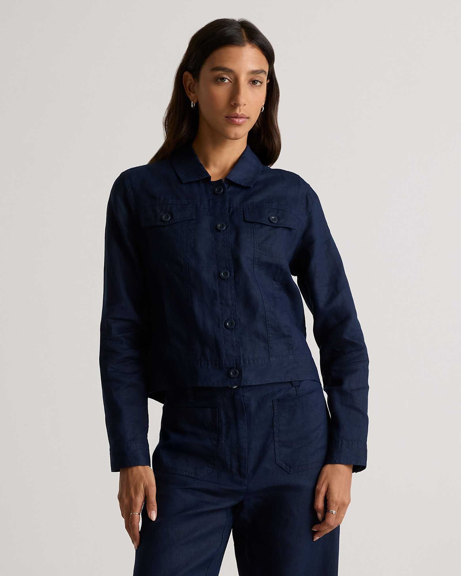 100% European Linen Jacket
